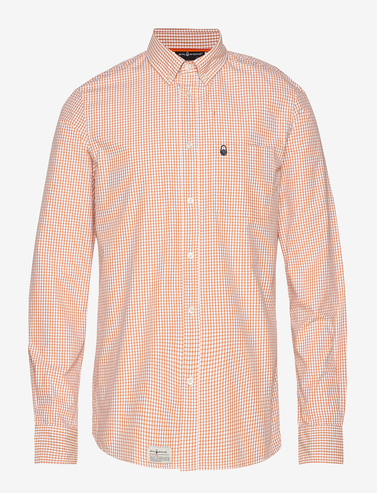 SR CHECKED SHIRT - ORANGE
