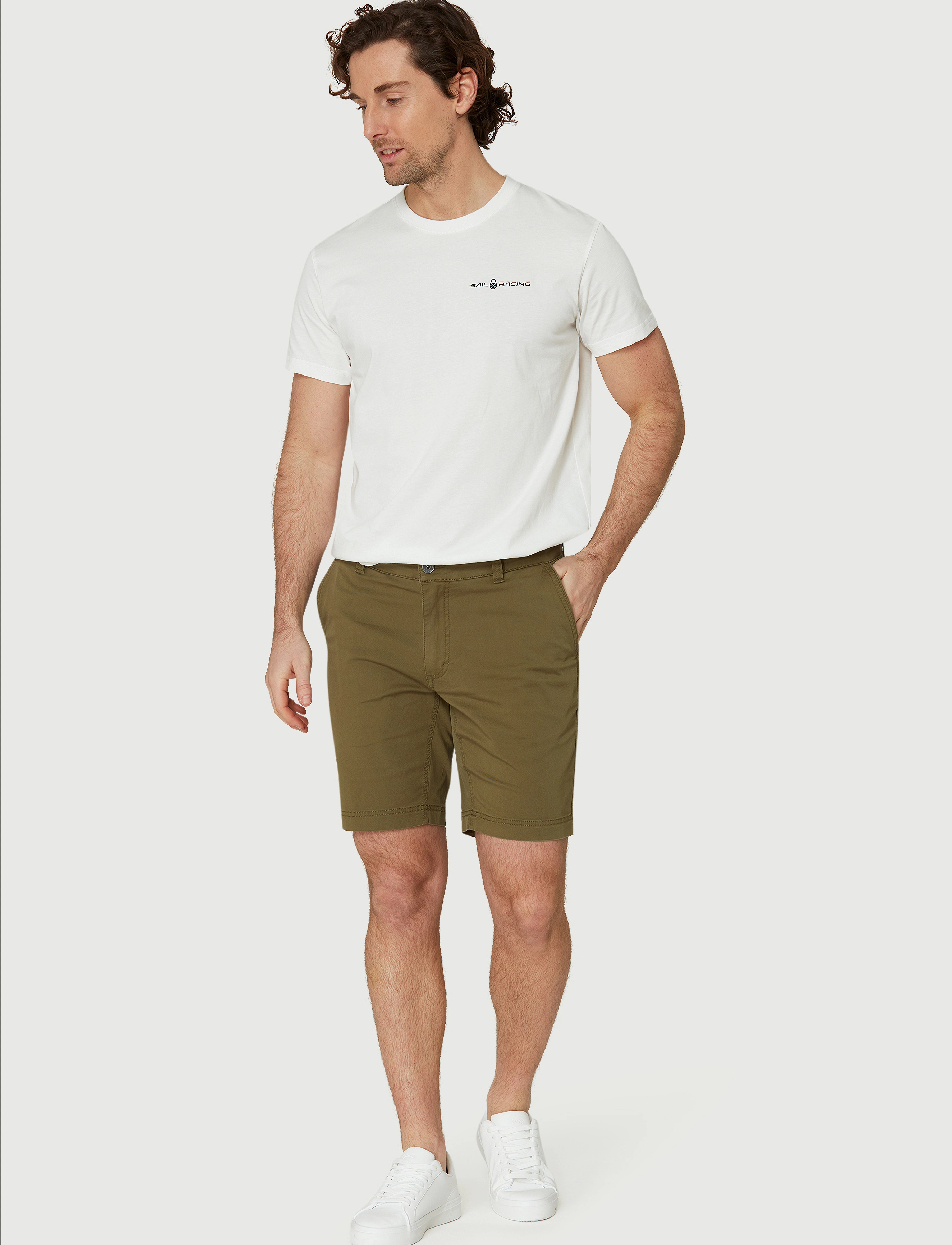 Sail Racing Helmsman Chino Shorts, S, Grün - Chinos Männerswear