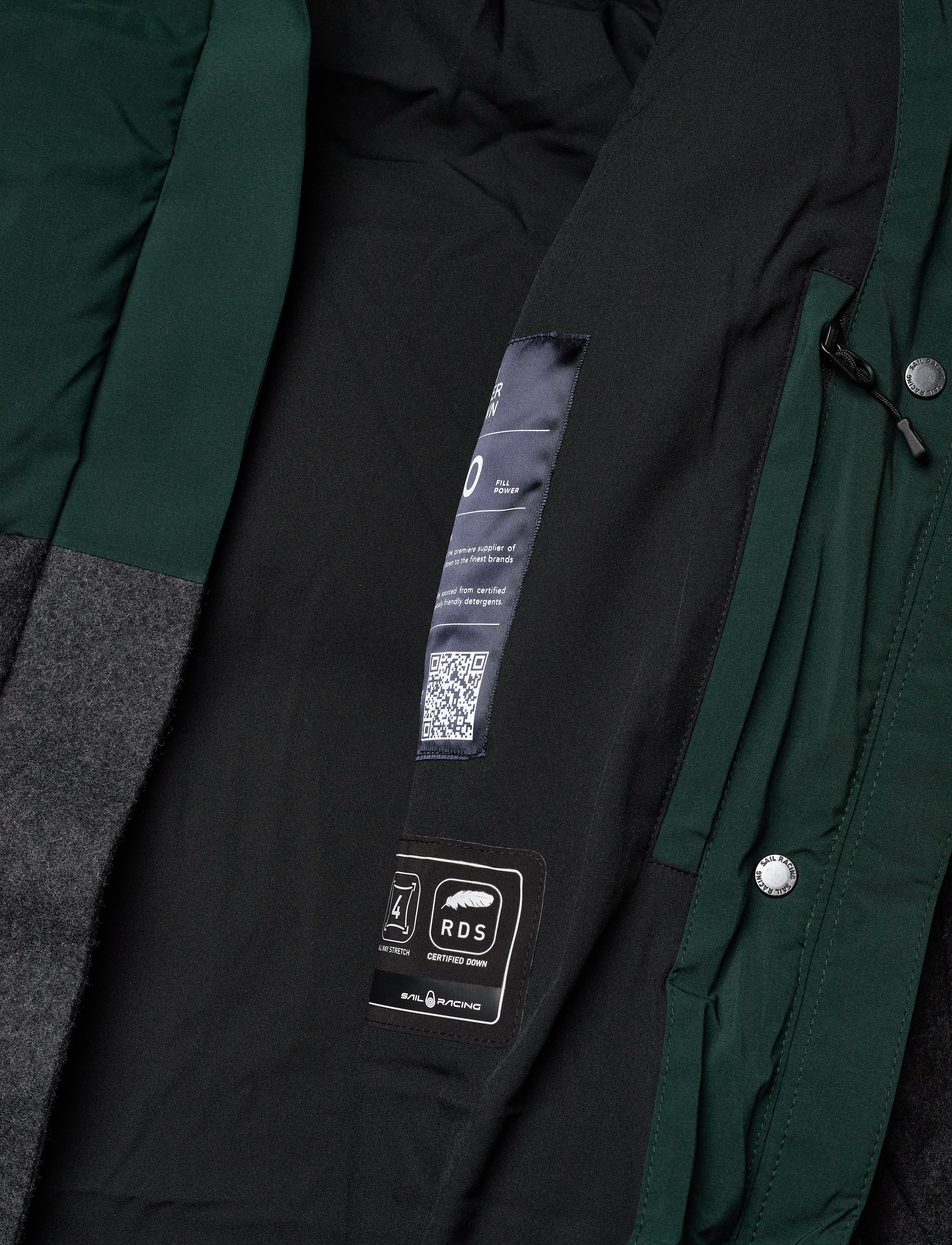 Sail Racing - W RACE DOWN PARKA - pine green - 4
