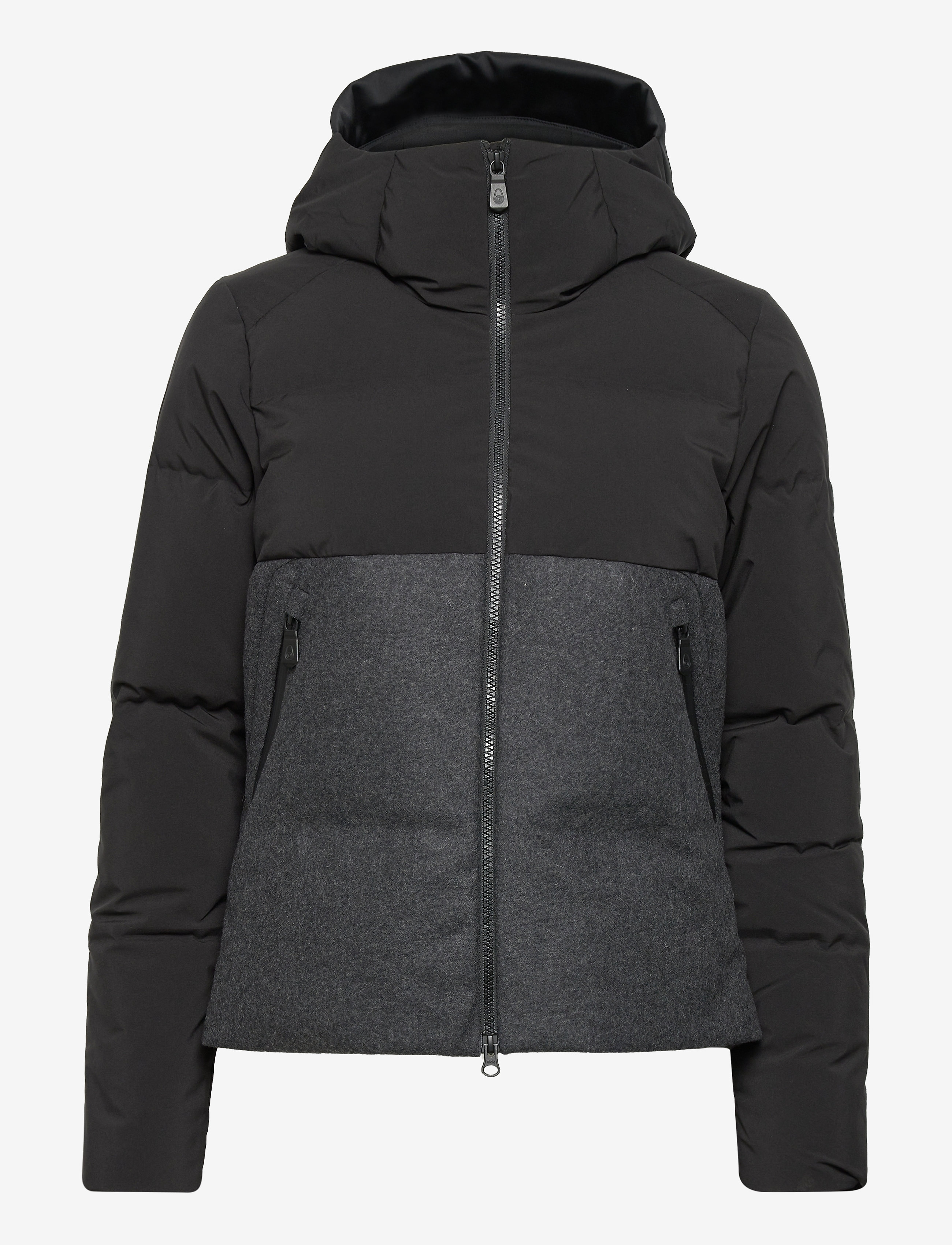 W RACE DOWN JACKET - DK GREY MEL