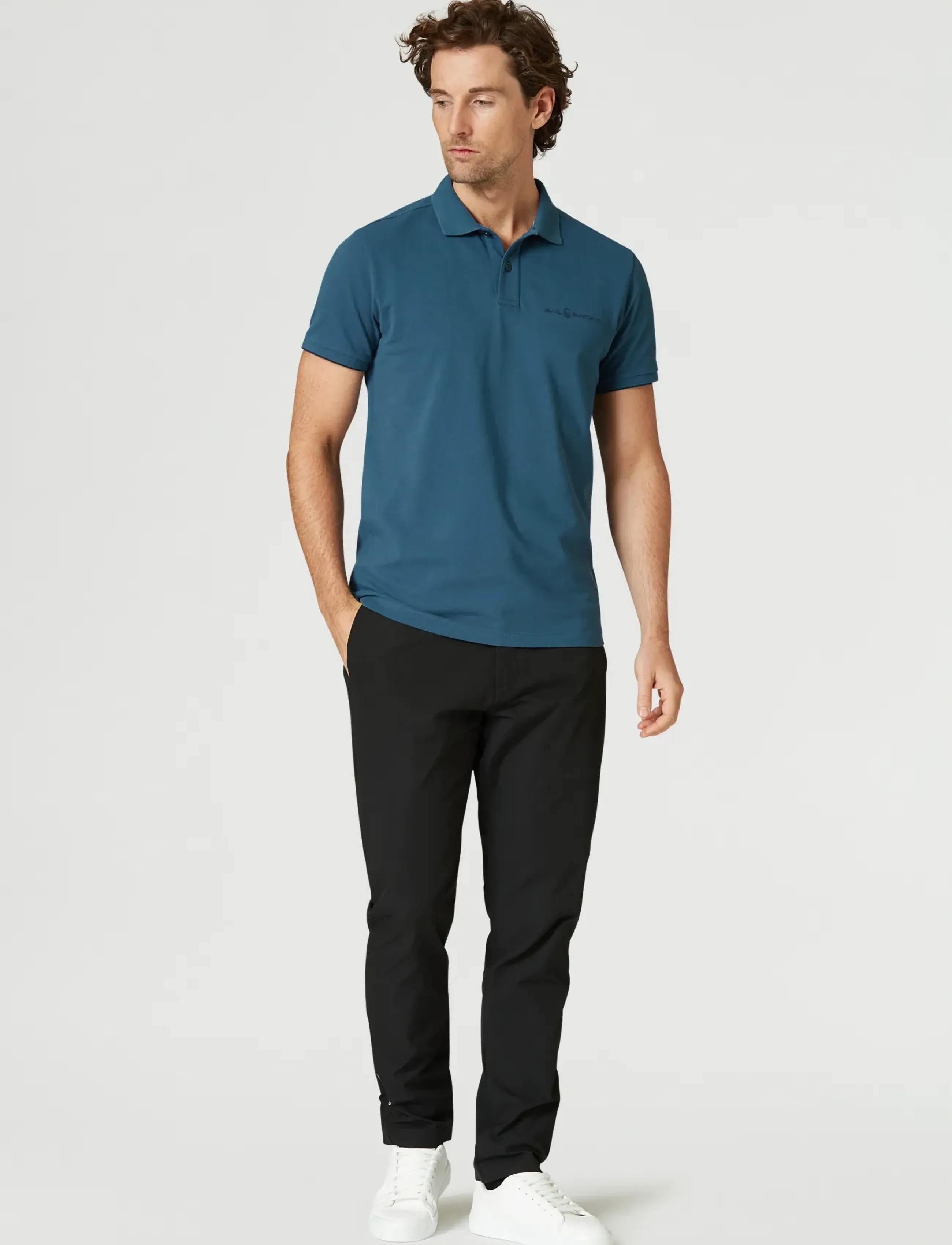 Sail Racing Bowman Logo Polo, XXL, Blue, Poloer > Kortærmede, Herre