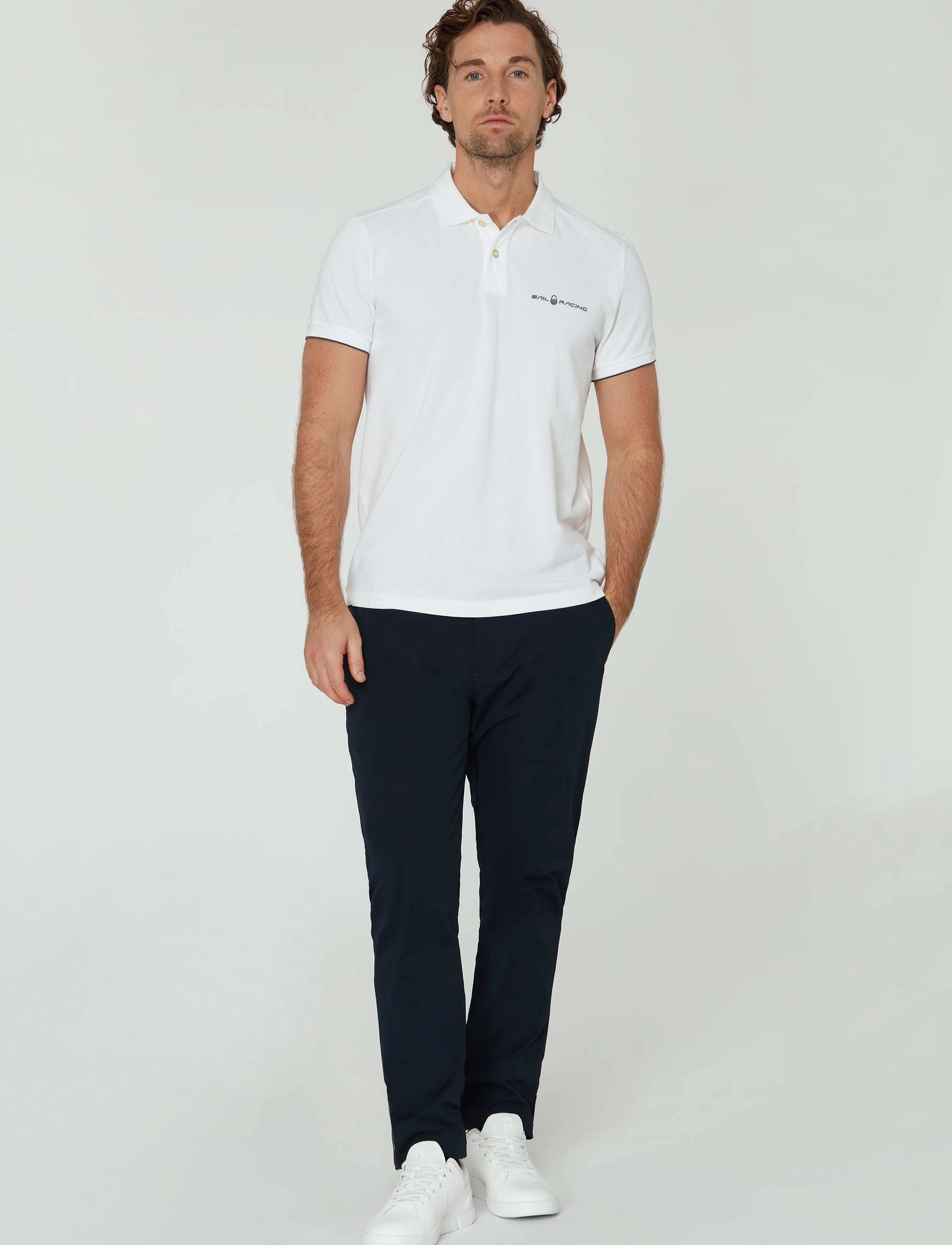 Sail Racing Bowman Logo Polo, XS, White, Poloer > Kortærmede, Herre