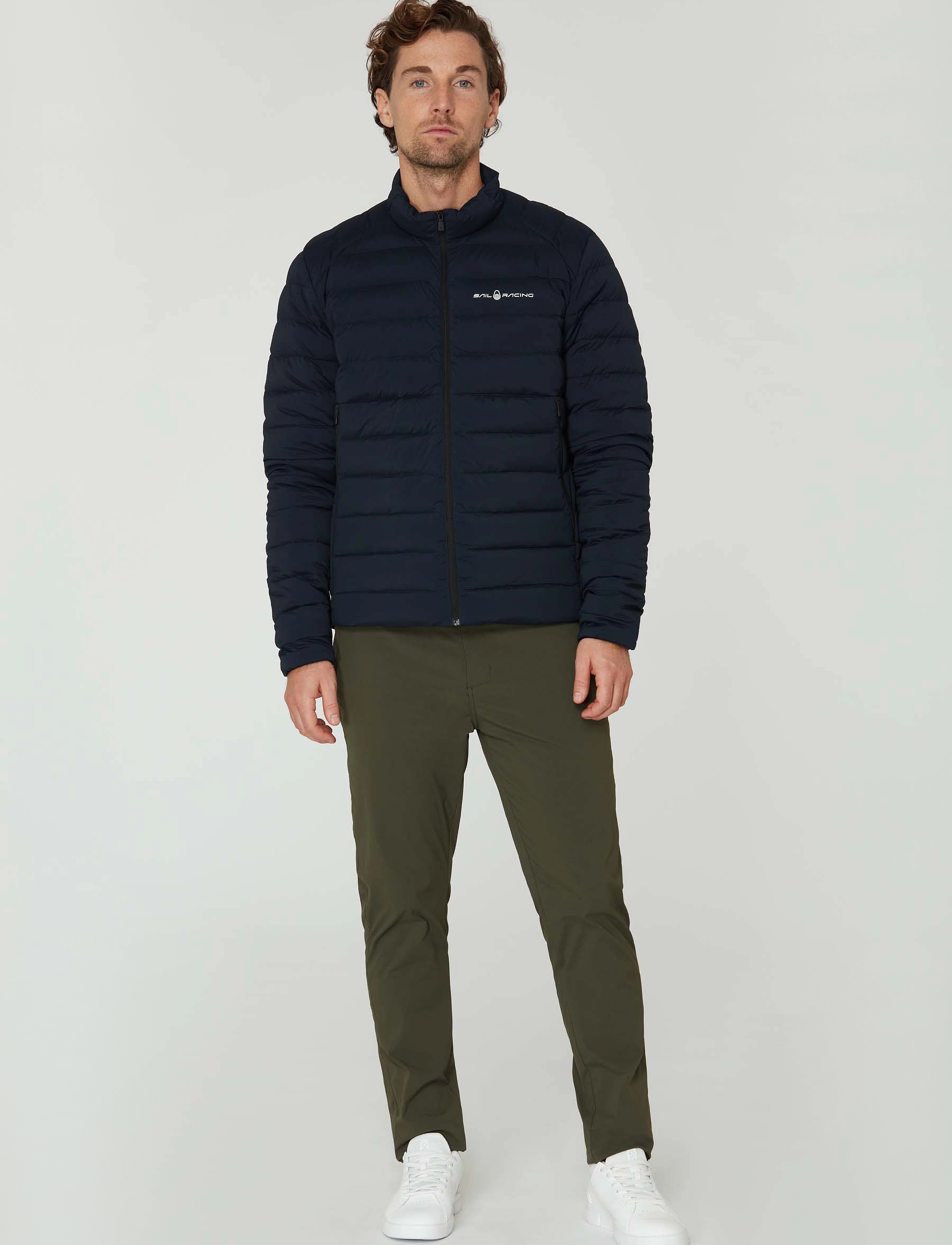 Sail Racing Spray Down Jacket, Mænd, Dunjakke, Navy, Str: M