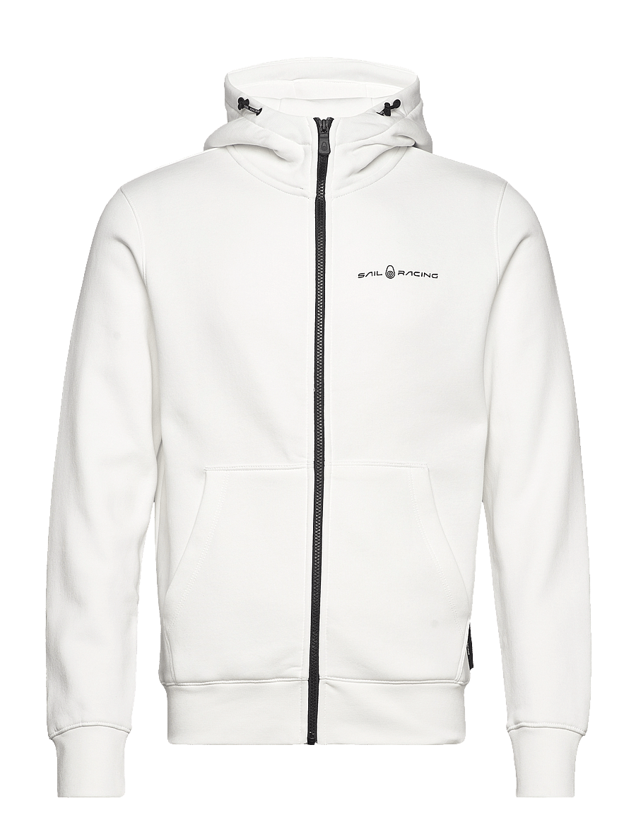 Sail Racing - BOWMAN LOGO ZIP HOOD - alussärgid - storm white - 0