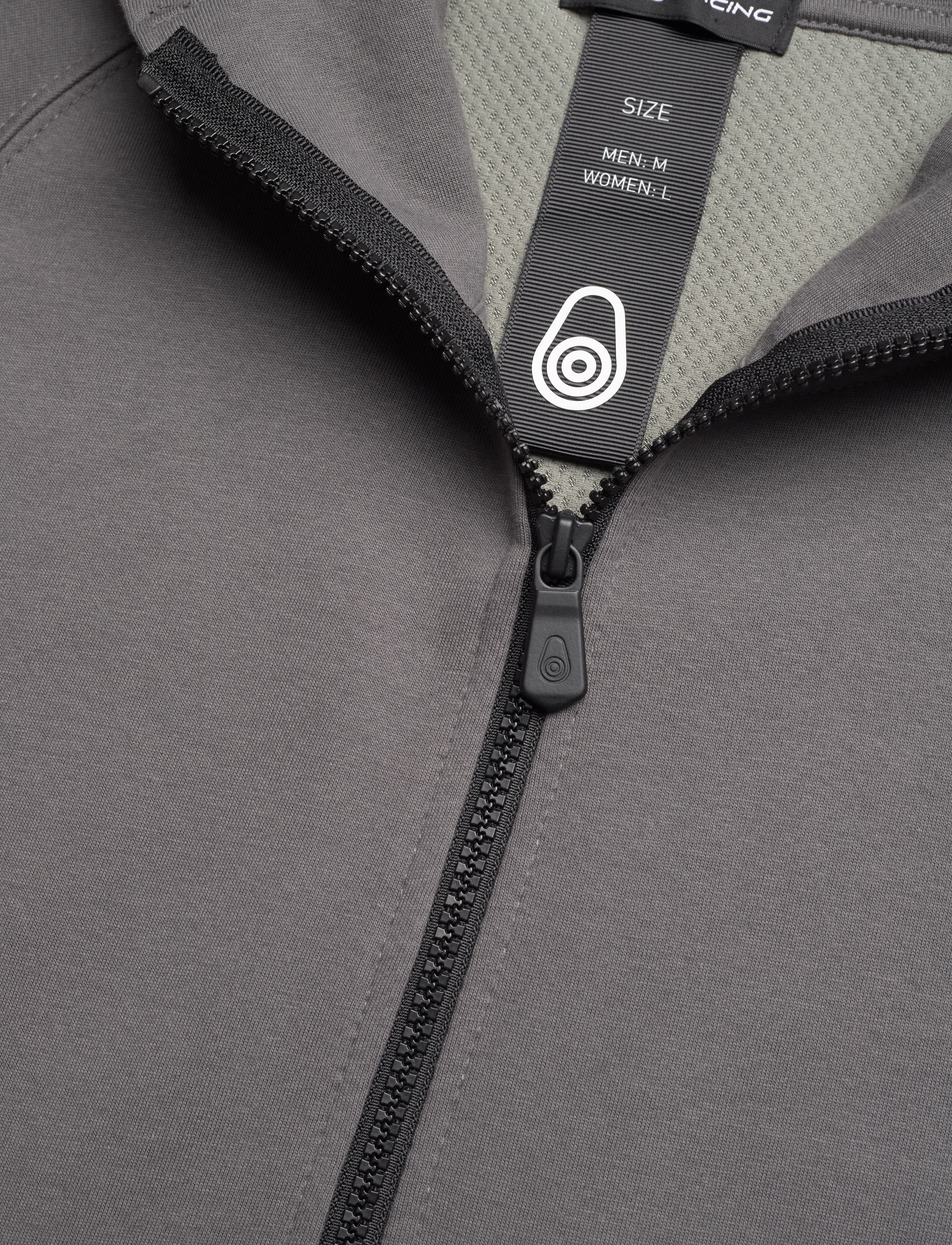 Sail Racing - RACE BONDED ZIP HOOD - front grey - 2