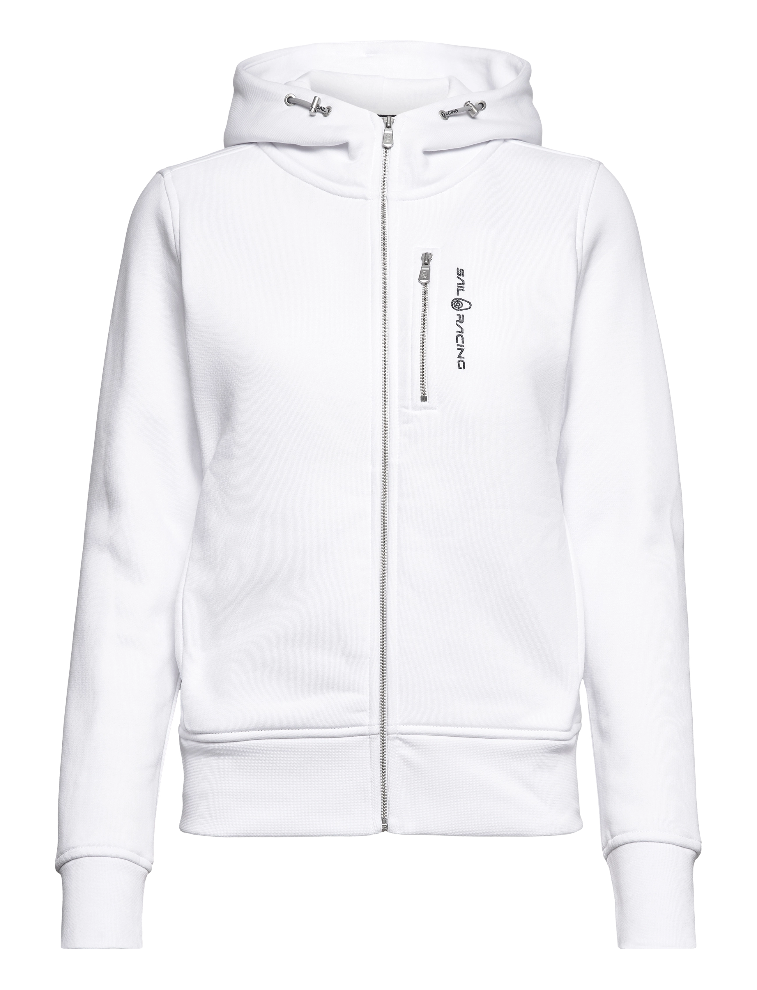 Sail Racing W GALE ZIP HOOD - Tøj - WHITE / white
