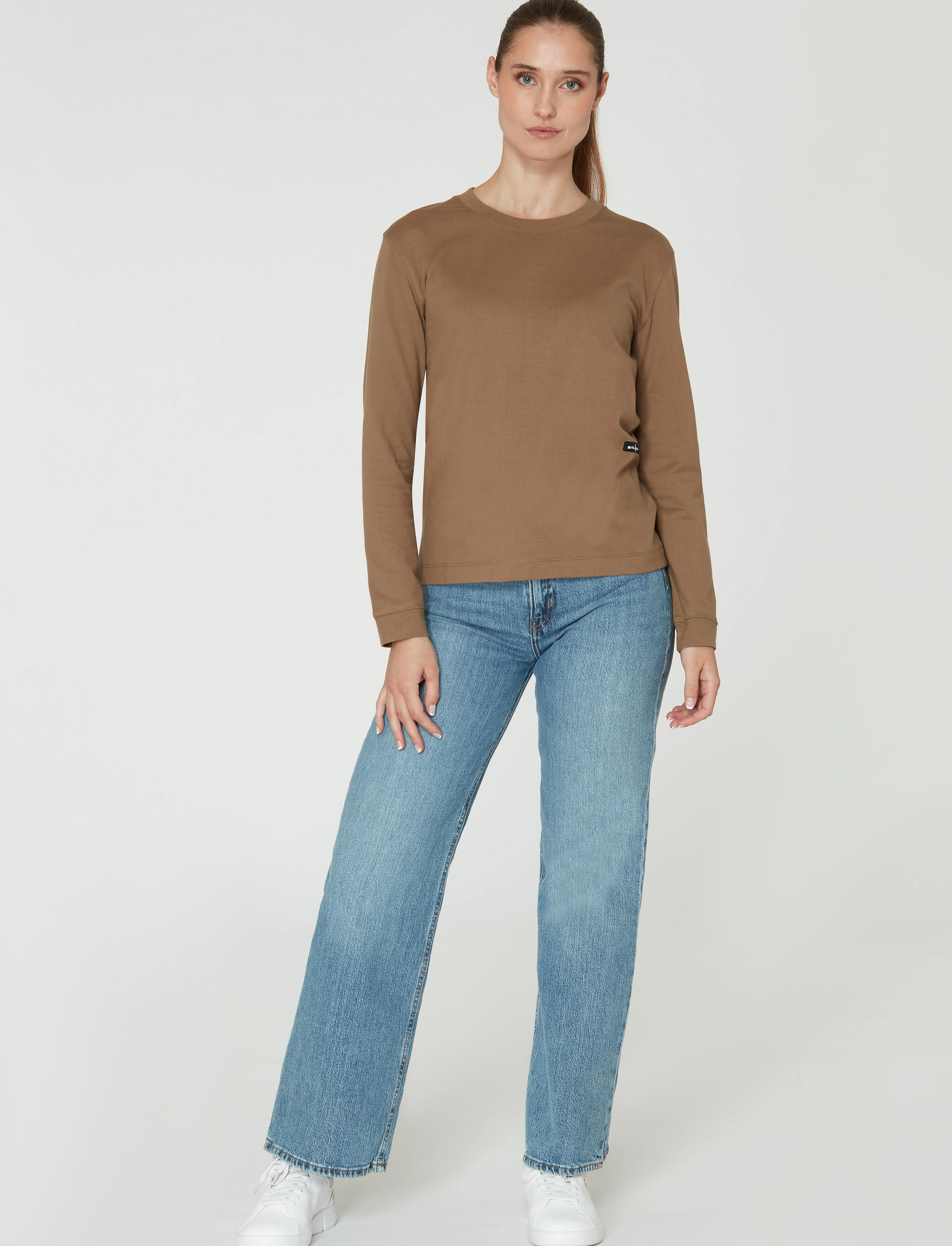 Sail Racing W RACE HEAVY LS TEE - Langermede topper - SLATE BEIGE / brown