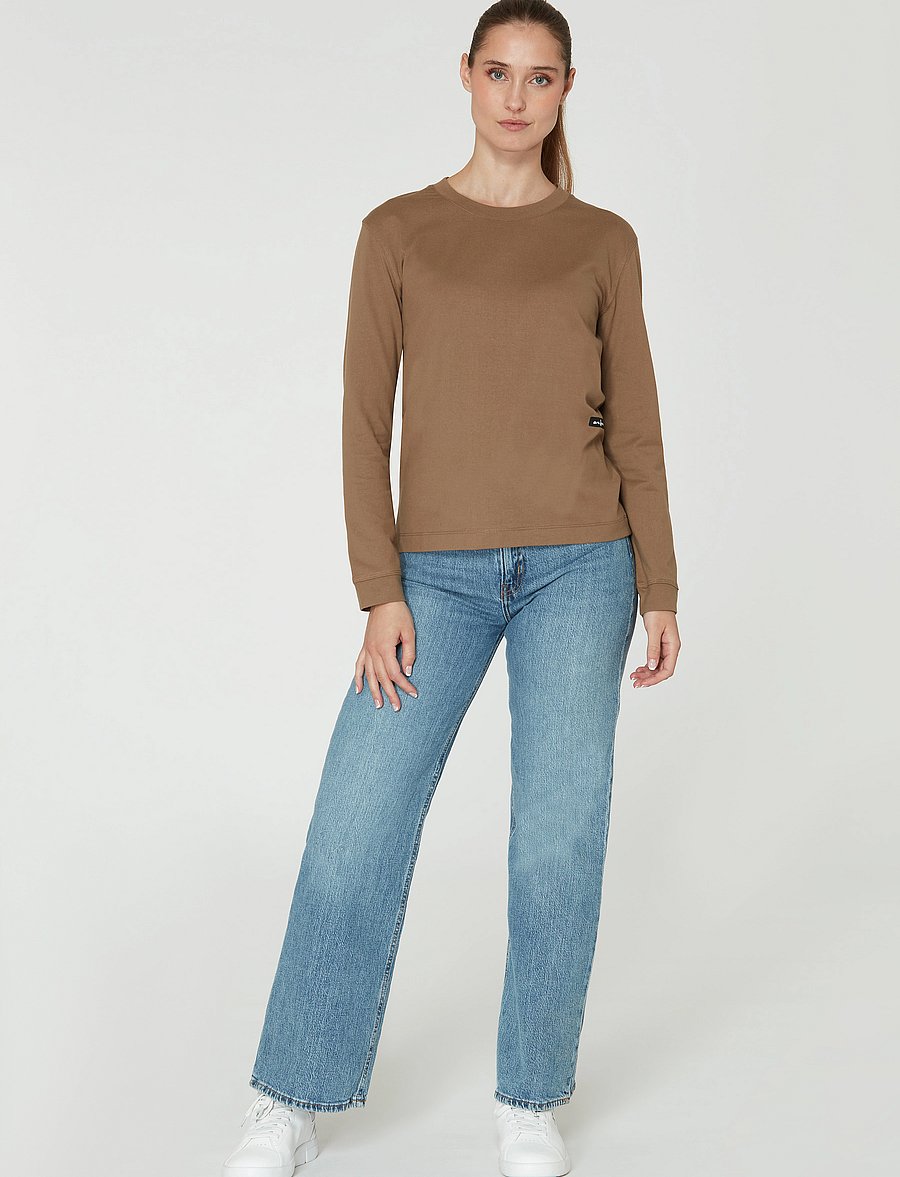Sail Racing - W RACE HEAVY LS TEE - pitkähihaiset t-paidat - slate beige - 0