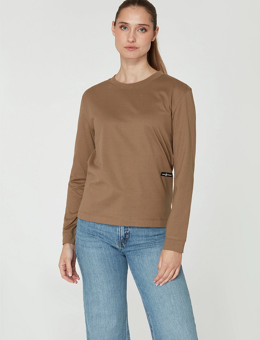 Sail Racing - W RACE HEAVY LS TEE - pitkähihaiset t-paidat - slate beige - 3