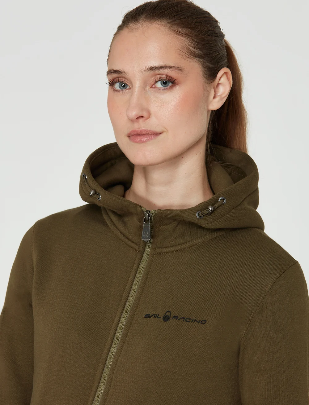 Sail Racing - W GALE LOGO ZIP HOOD - oberteile - dusty green - 5