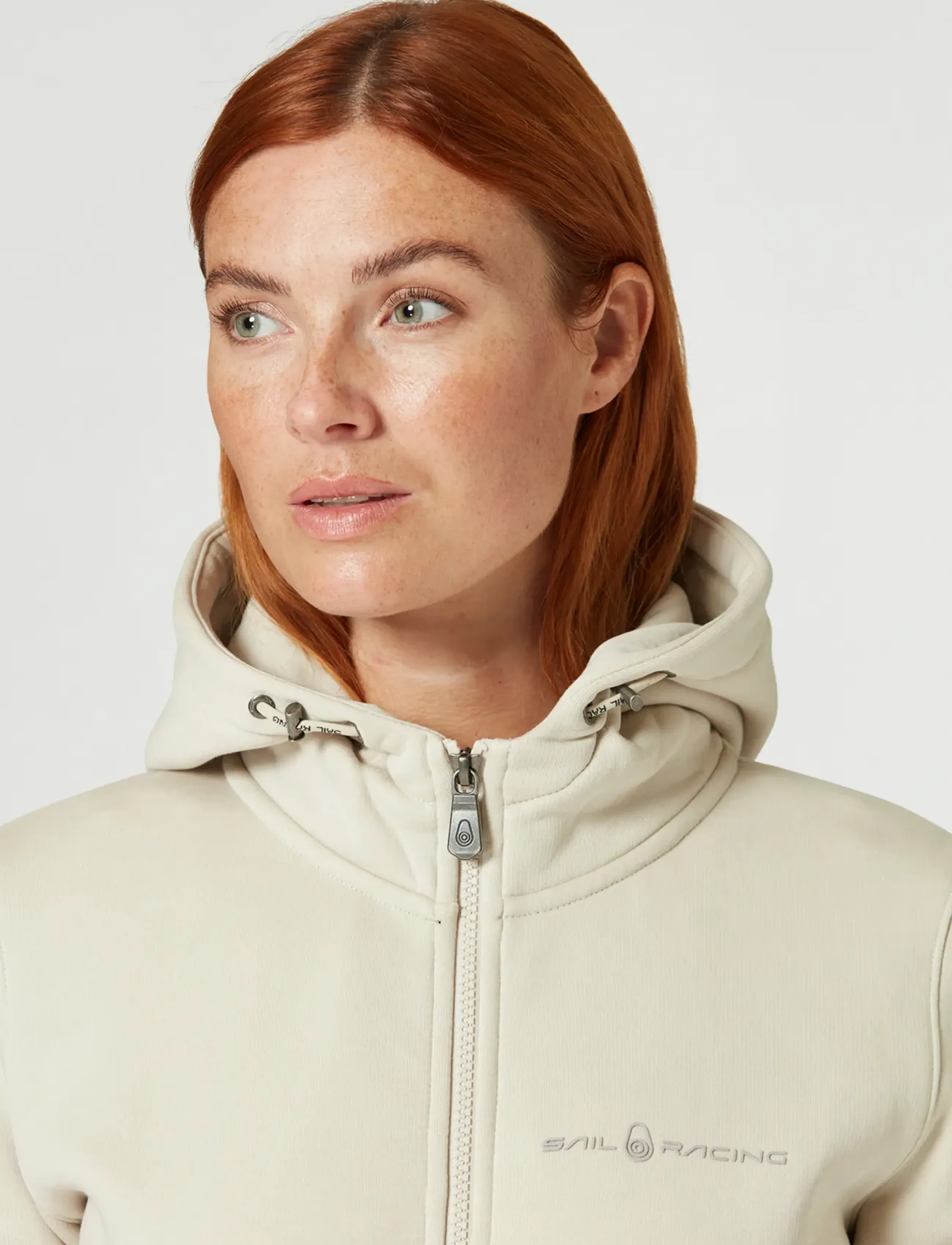 Sail Racing - W GALE LOGO ZIP HOOD - dressipluusid ja pusad - ecru - 5