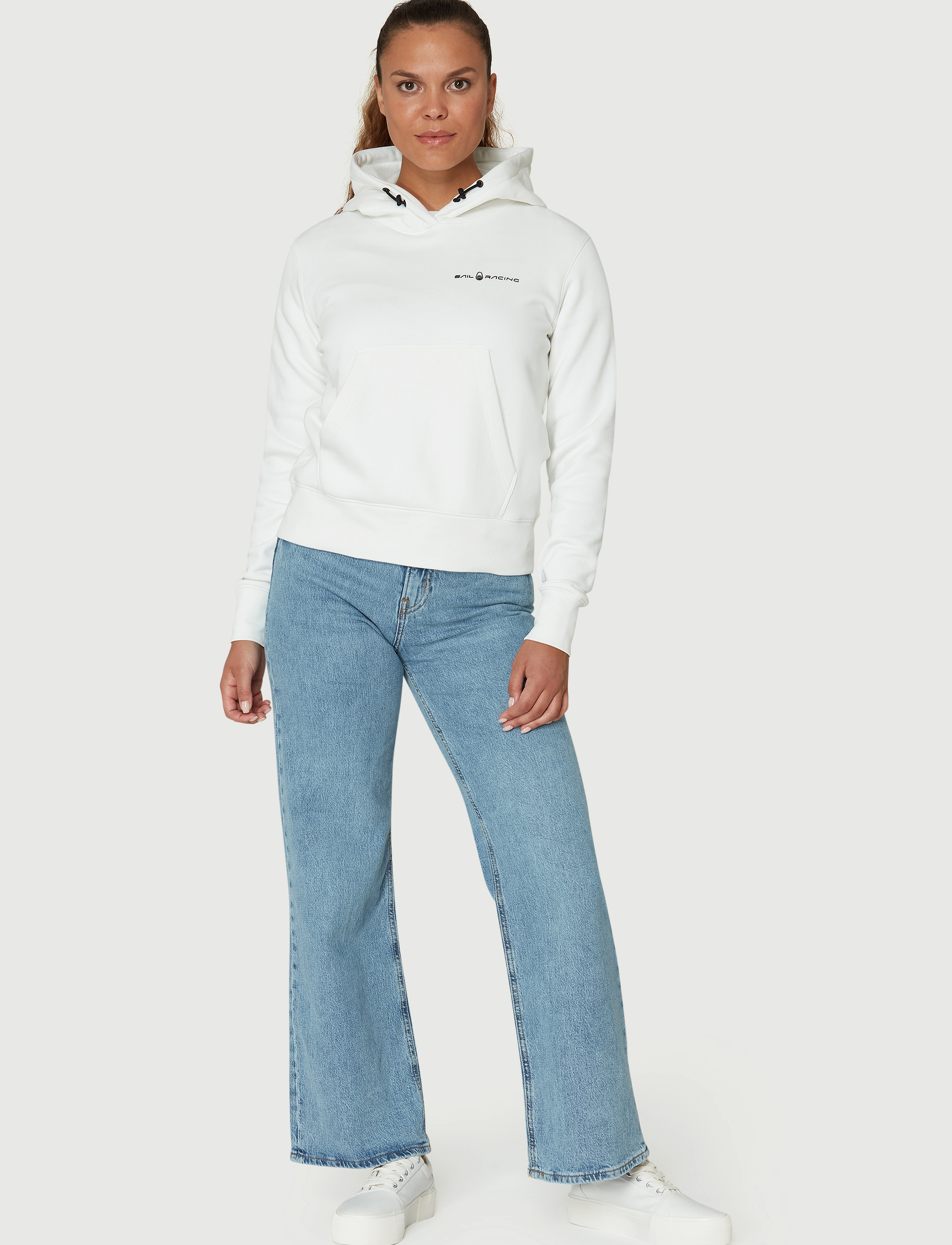 Sail Racing W Gale Logo Hood, S, Sweatshirts & Hoodies, Weiß - Frauen