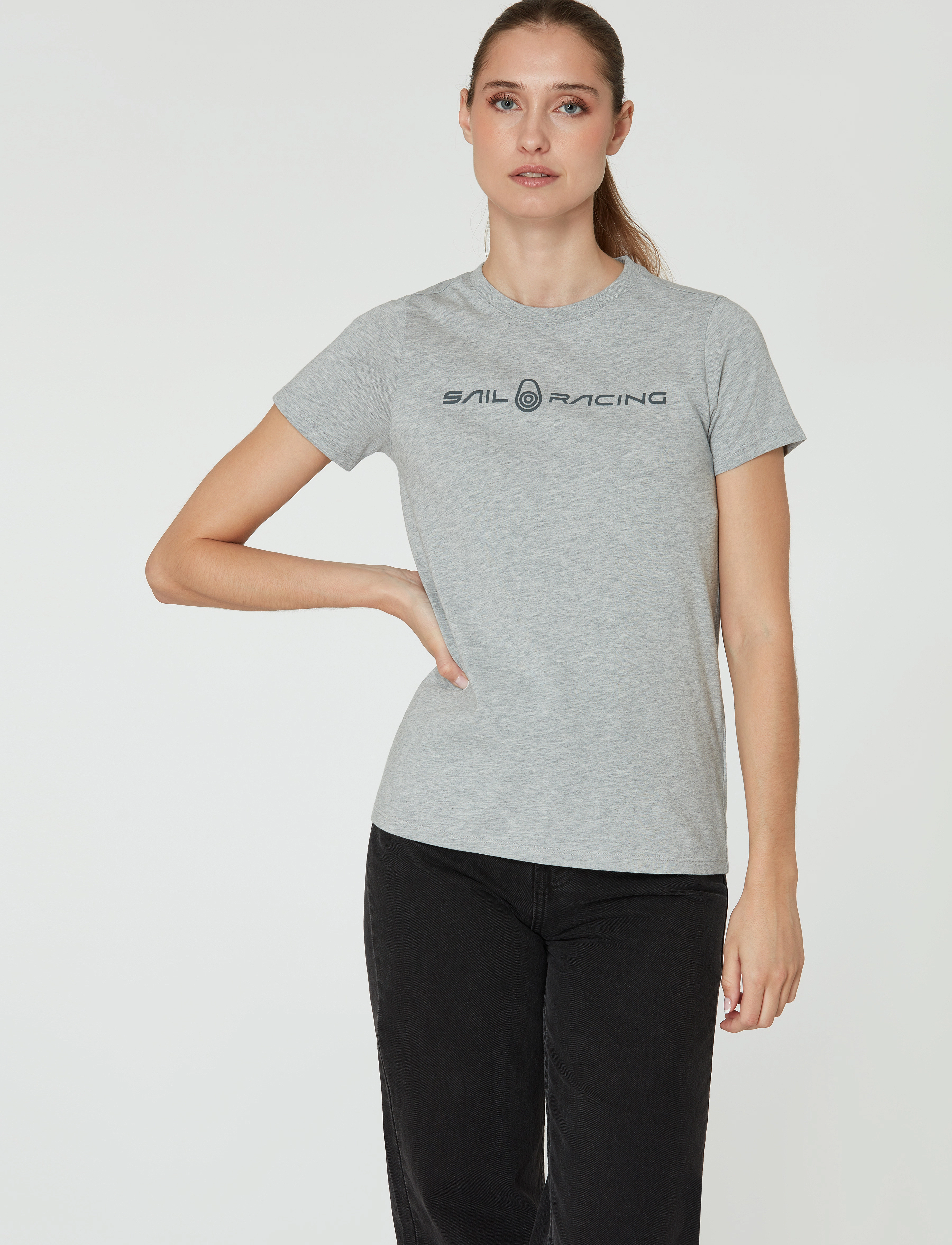 Sail Racing - W GALE TEE - t-shirts - grey mel - 3