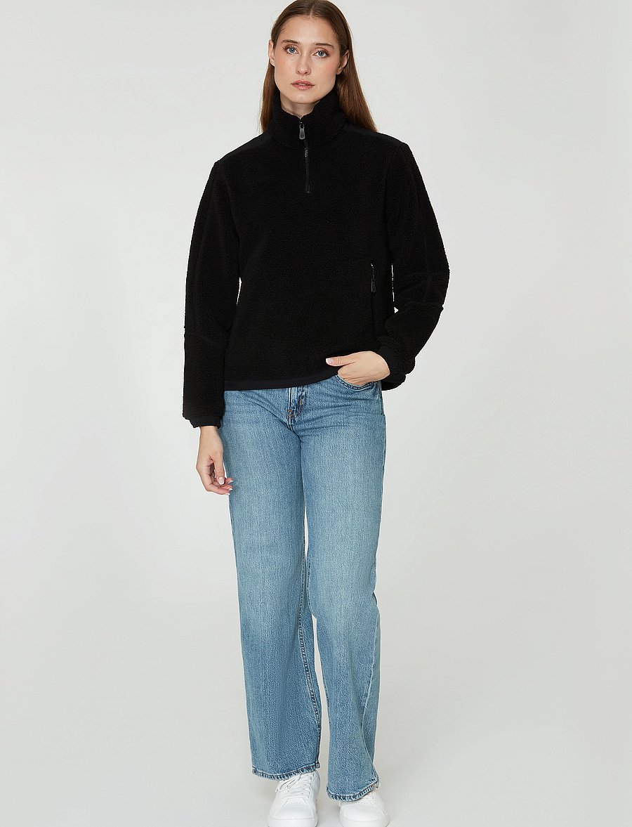 Sail Racing - W GALE PILE HALF ZIP - oberteile - carbon - 0