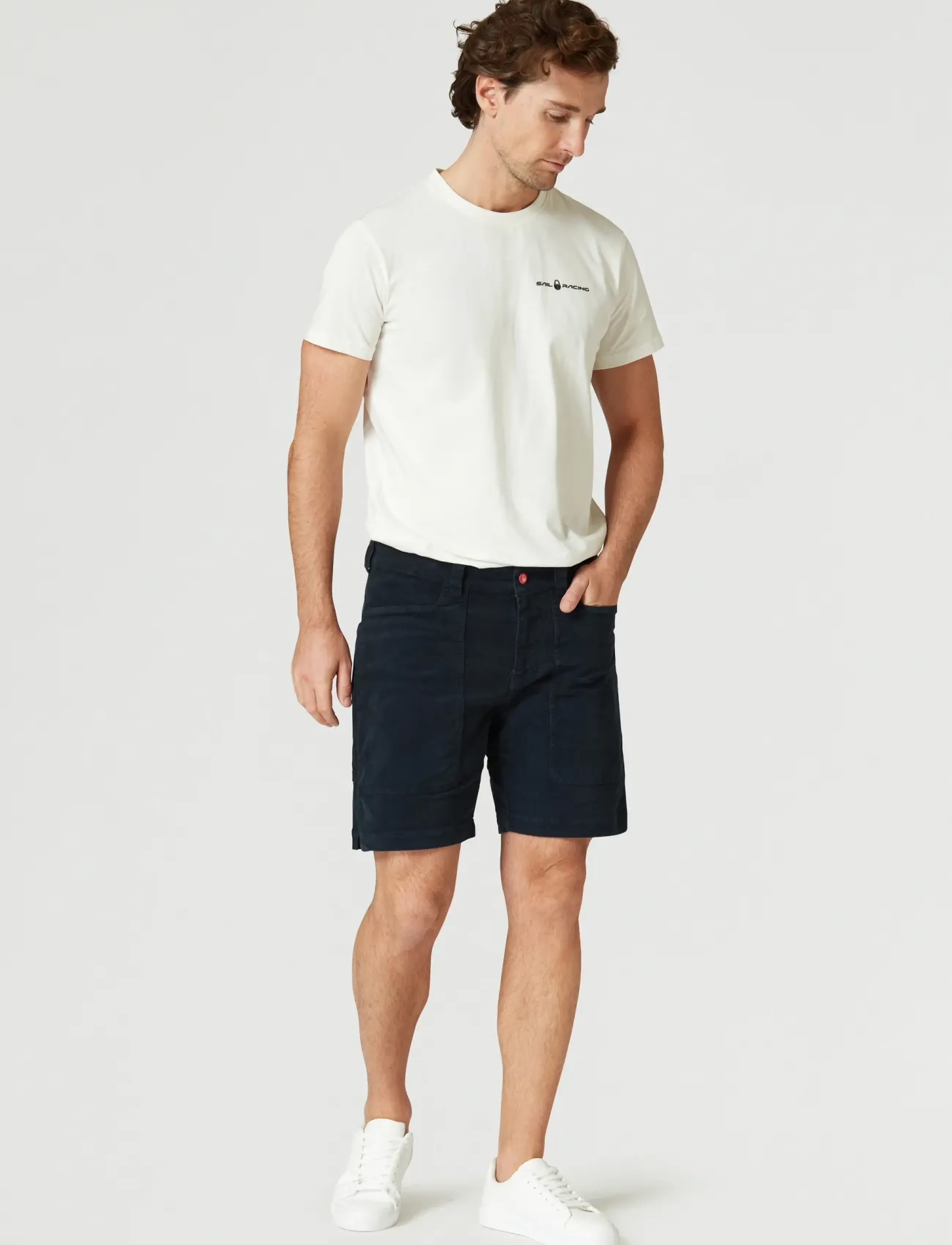 Sail Racing GRINDER CORDUROY SHORTS - Clothing - DARK NAVY / black