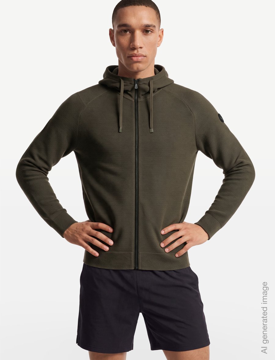 Sail Racing - ELEMENT SEAMLESS ZIP HOOD - huvtröjor - mud green - 3