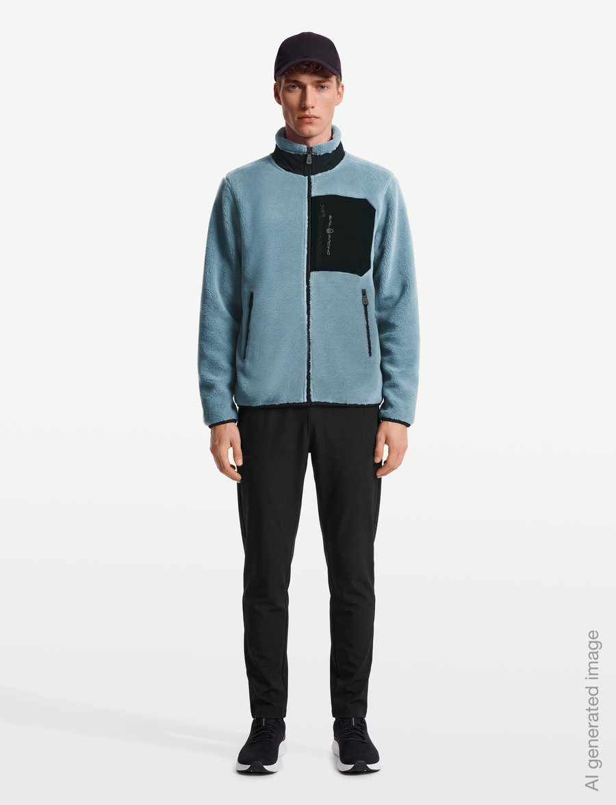 Sail Racing - BOWMAN PILE ZIP JACKET - fleece & mellanlager - aurora blue - 0
