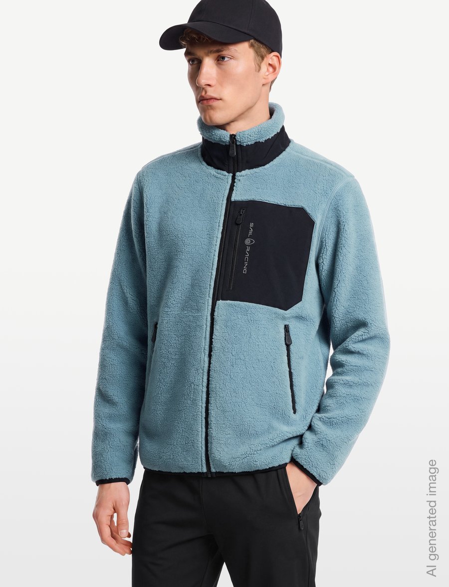 Sail Racing - BOWMAN PILE ZIP JACKET - fleece & mellanlager - aurora blue - 3