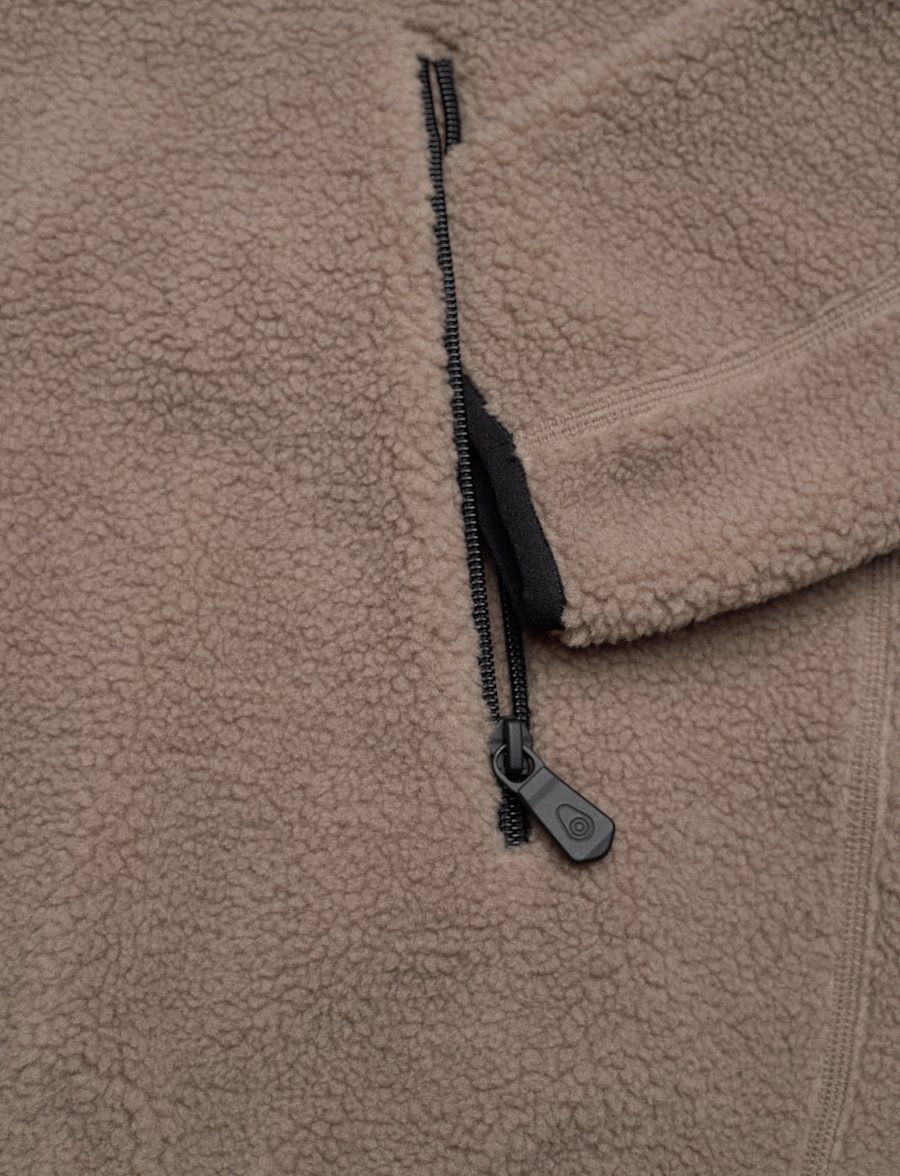 Sail Racing - BOWMAN PILE ZIP JACKET - fleece & mellanlager - sand - 3