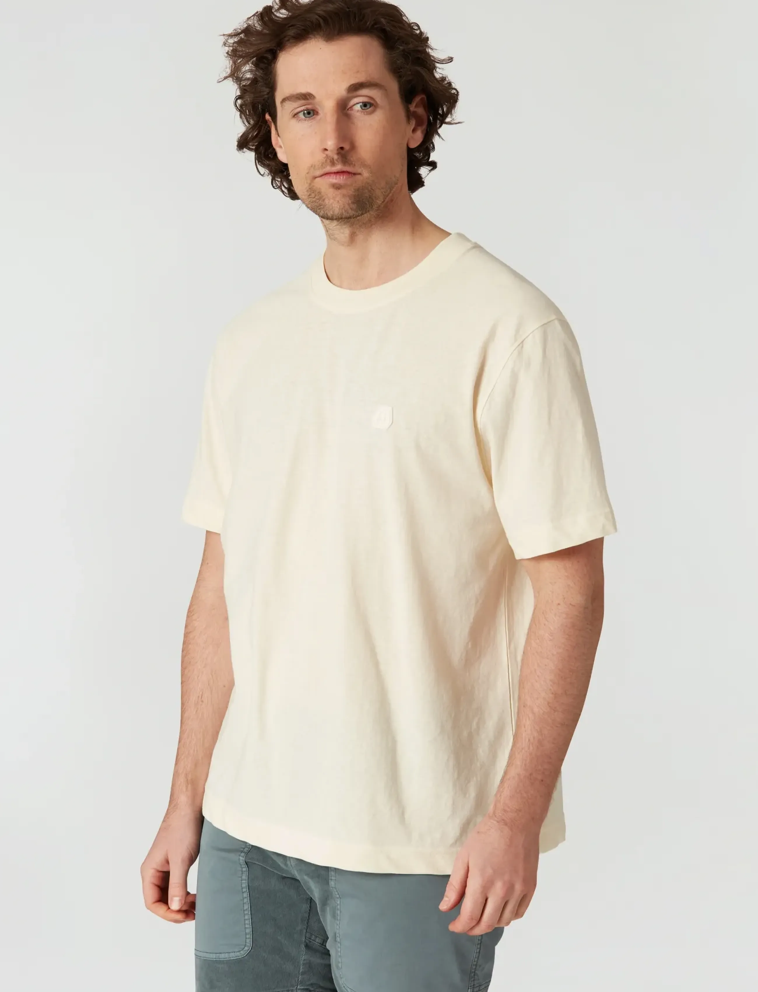 Sail Racing Tornado Tee, Mænd, Kortærmet T-shirt, Cream, Str: S