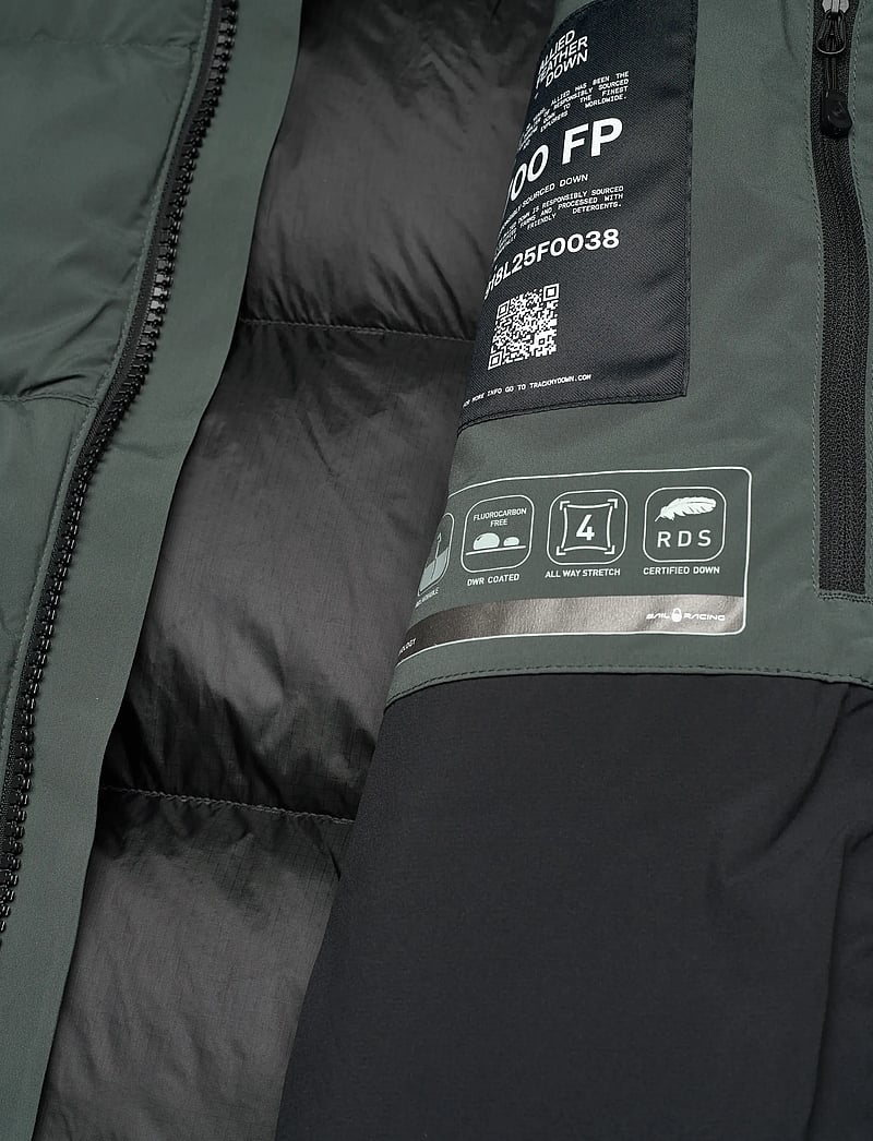 Sail Racing - CLOUD DOWN STRETCH HOOD - sulejoped ja voodriga joped - aurora green - 5