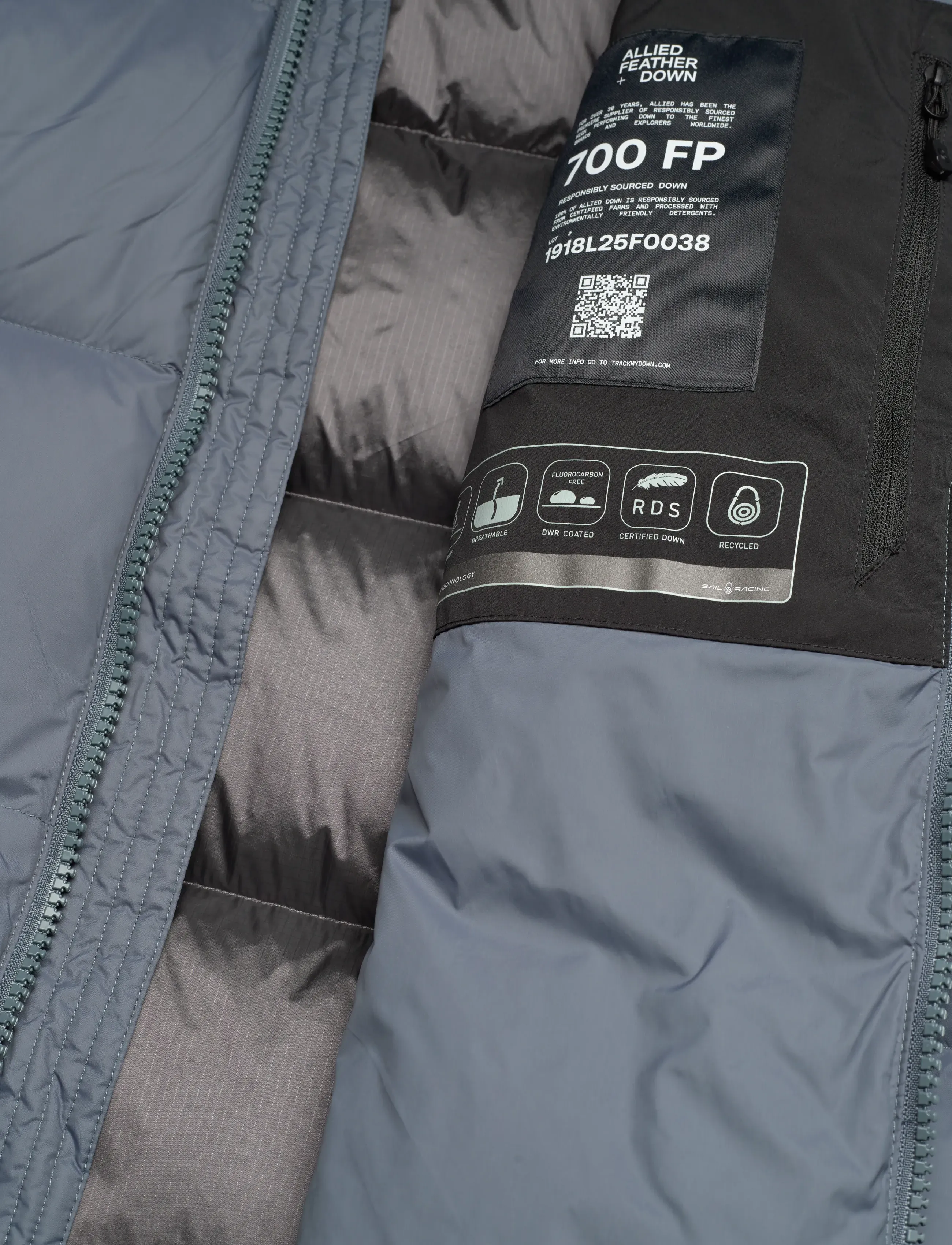 Sail Racing - CLOUD DOWN PARKA - parkad - sea blue - 5