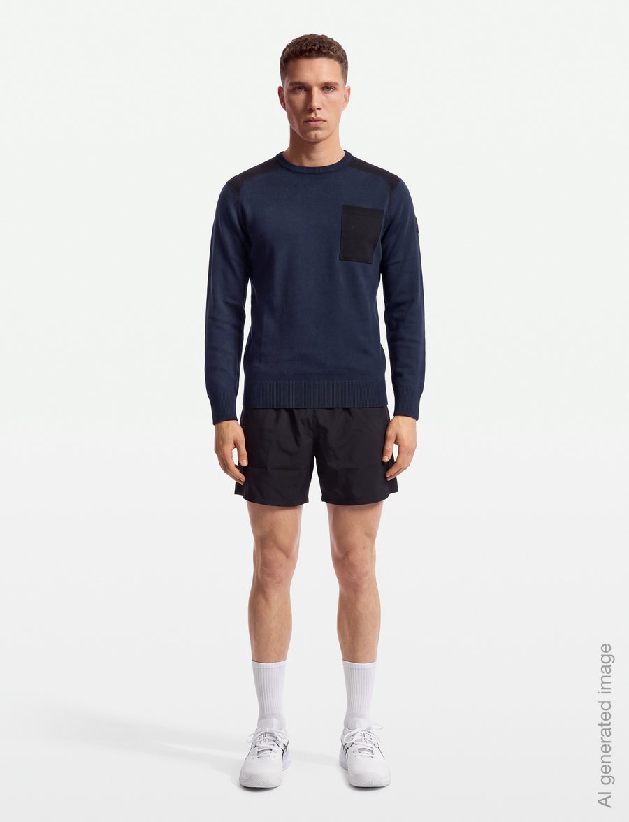 Sail Racing - SPINE KNITTED CREWNECK - dressipluusid - dark navy - 0