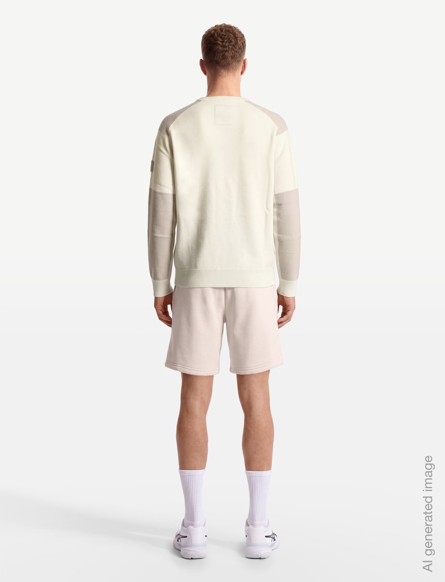 Sail Racing - SPINE KNITTED CREWNECK - adīti izstrādājumi - off white - 4
