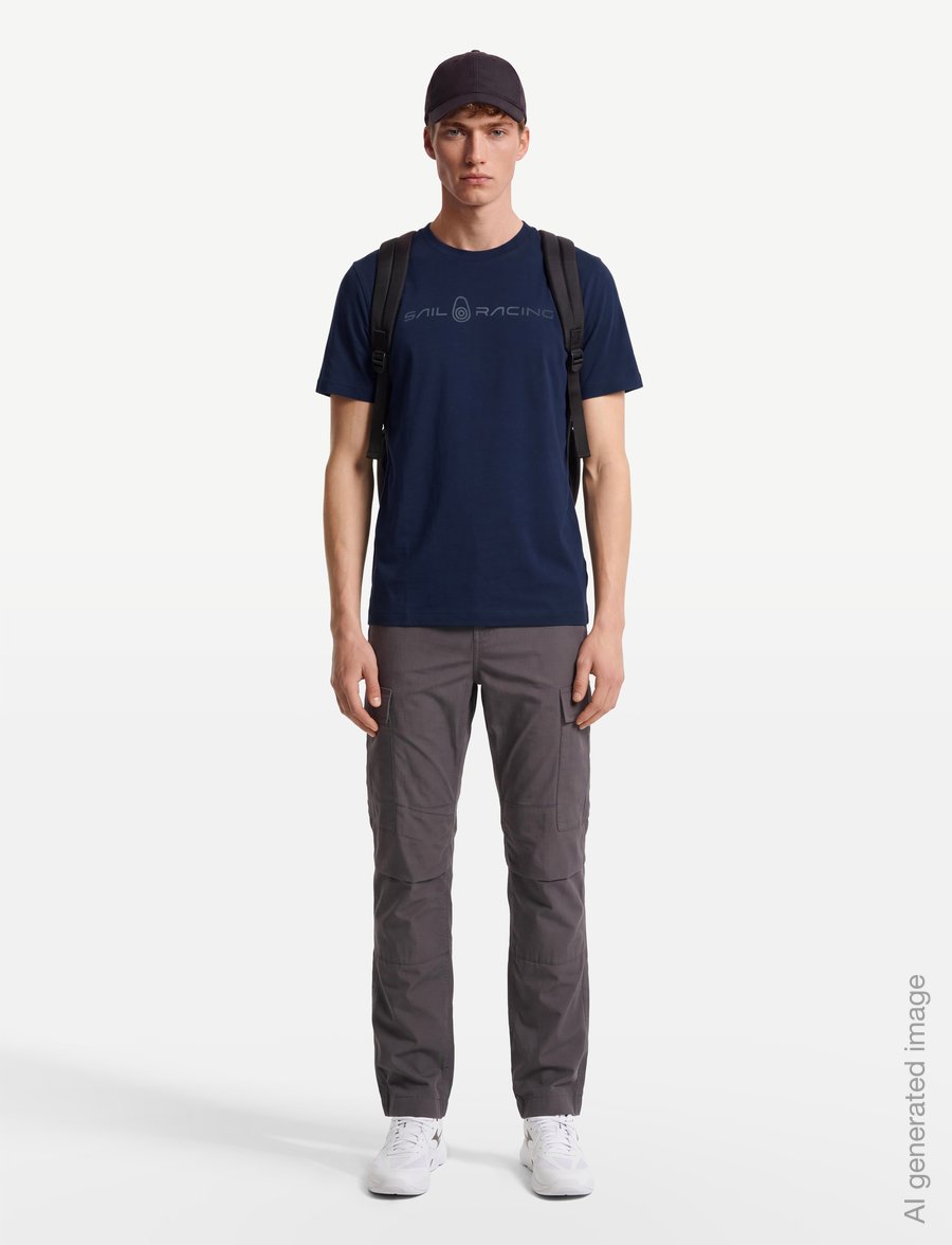 Sail Racing - BOWMAN MONOCHROME TEE - oberteile & t-shirts - dark navy - 0