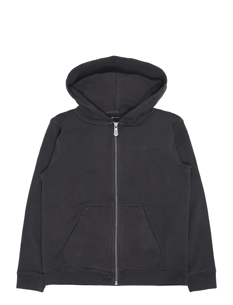 Sail Racing - JR BAY ZIP HOOD - kerged joped - asphalt - 0