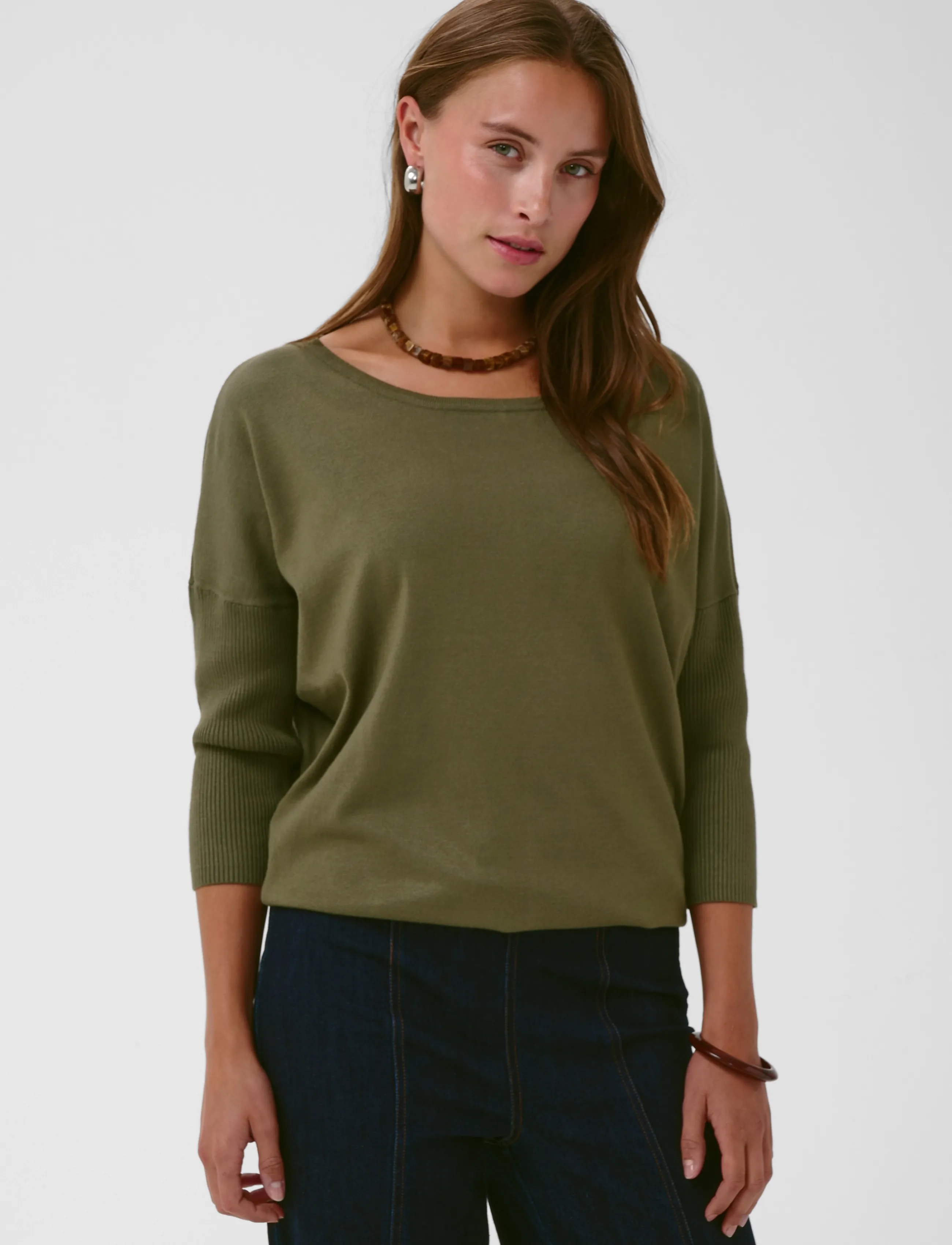 SAINT TROPEZ A2561, Milasz R-Neck Pullover stickade tröjor dam – bild 5
