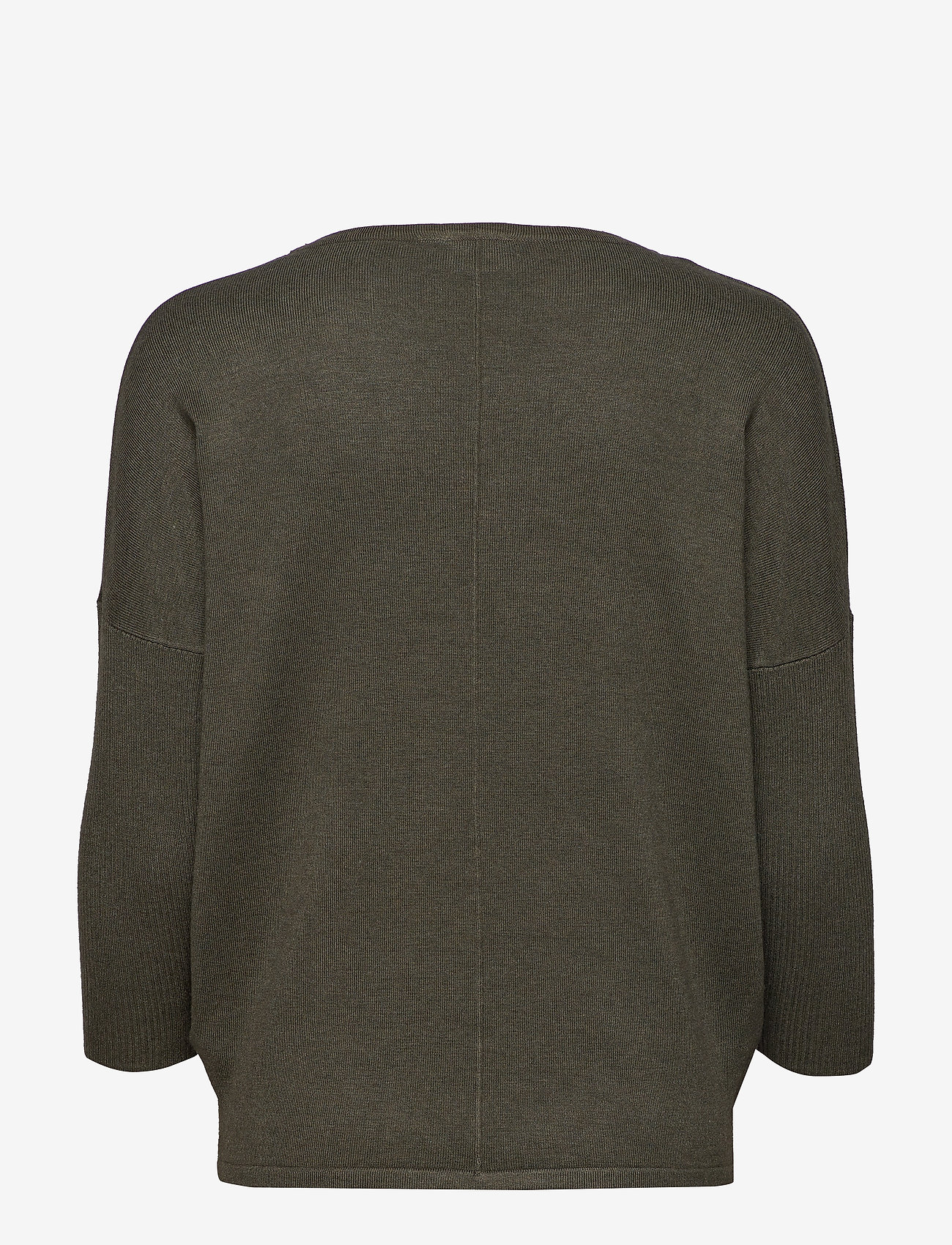 Saint Tropez - A2561, MilaSZ R-Neck Pullover - pullover - army green melange - 2