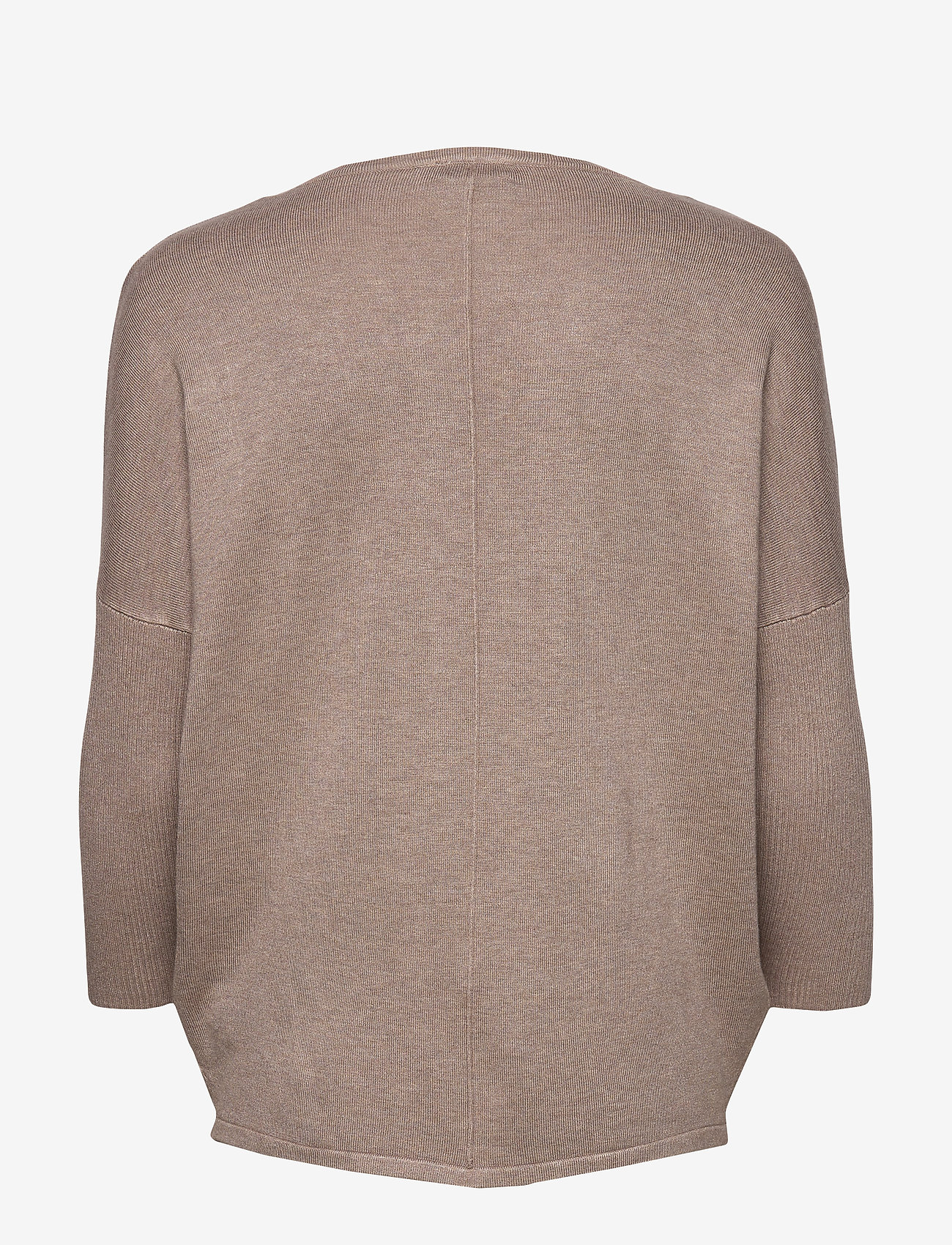 Saint Tropez - A2561, MilaSZ R-Neck Pullover - stickade tröjor - atmos melange - 2