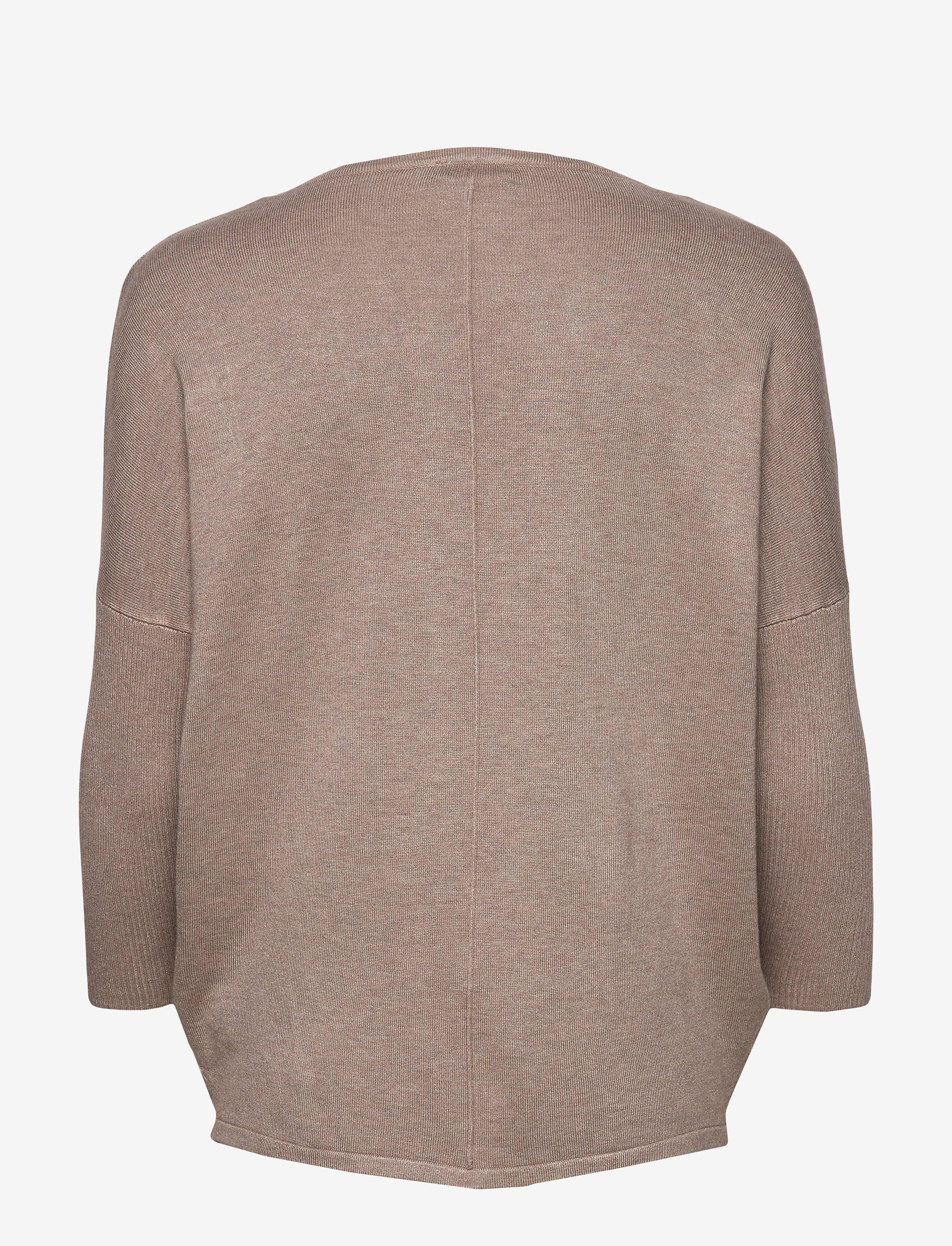 Saint Tropez - A2561, MilaSZ R-Neck Pullover - striktrøjer - atmos melange - 2