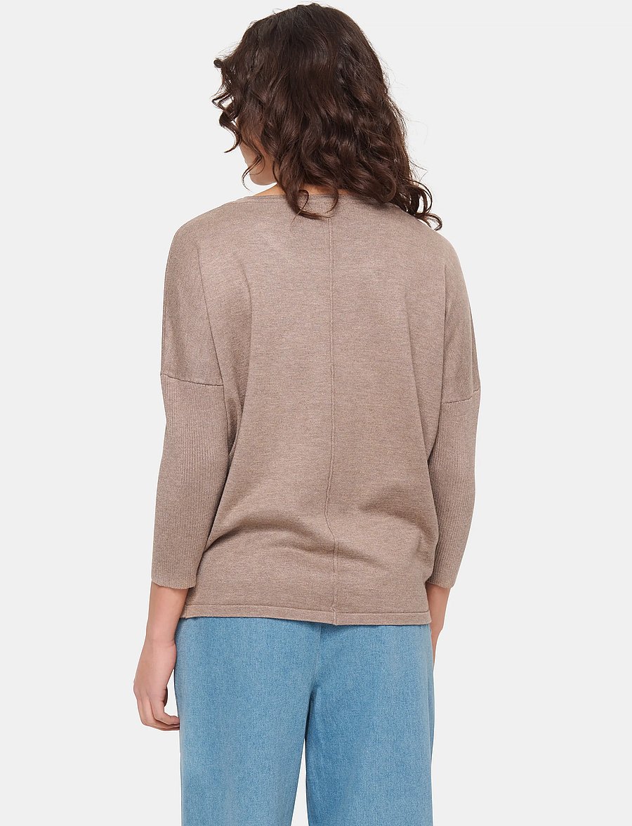Saint Tropez - A2561, MilaSZ R-Neck Pullover - pullover - atmos melange - 4