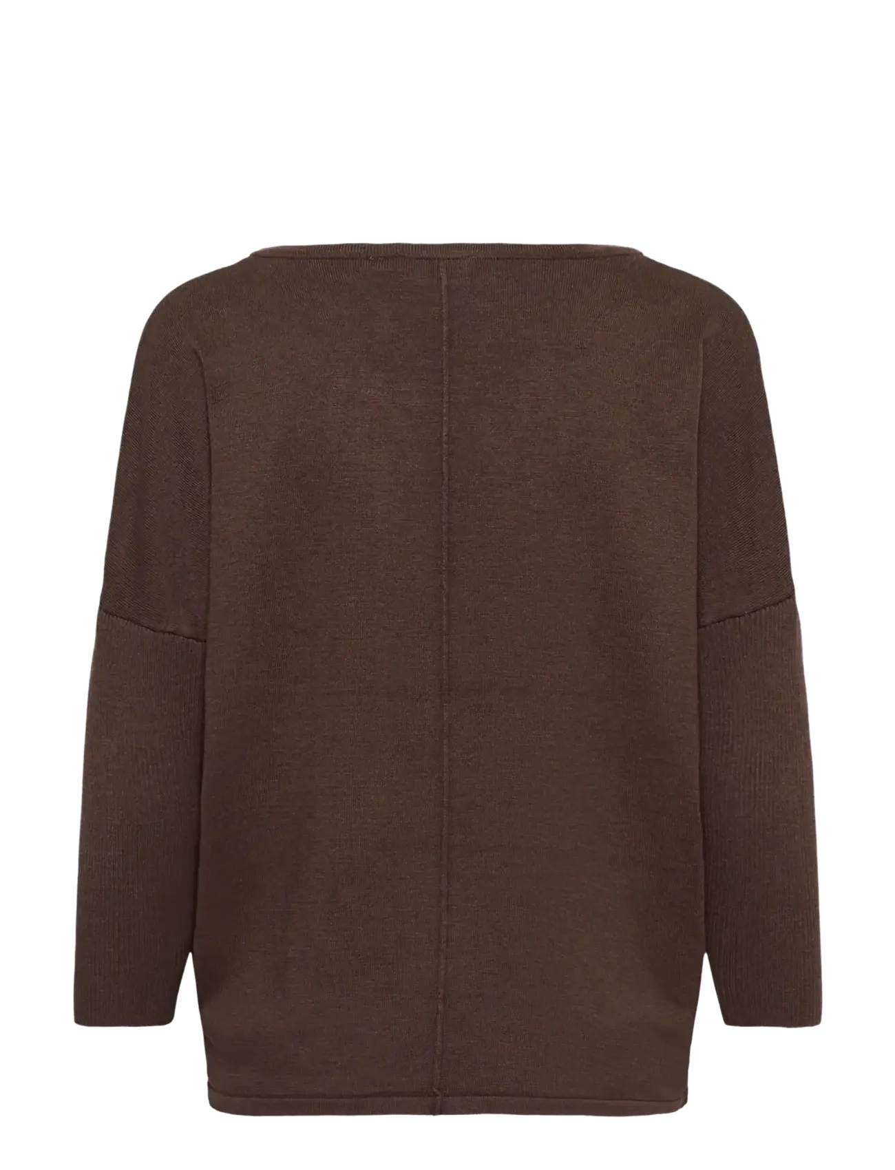Saint Tropez - A2561, MilaSZ R-Neck Pullover - jumpers - bracken melange - 2