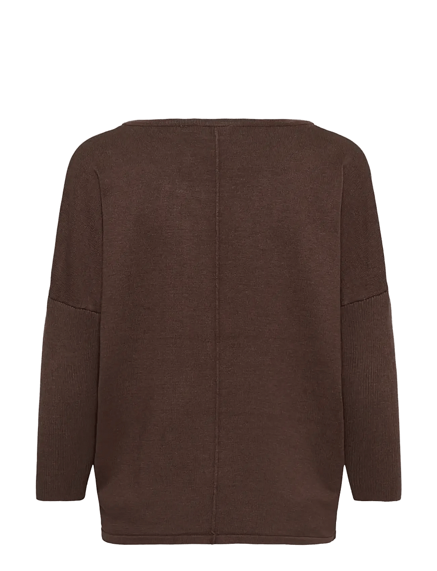 Saint Tropez - A2561, MilaSZ R-Neck Pullover - pullover - bracken melange - 2
