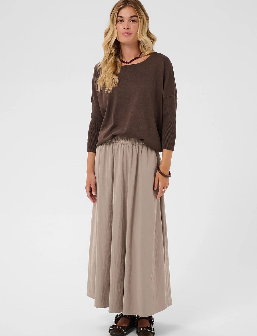 Saint Tropez - A2561, MilaSZ R-Neck Pullover - pullover - bracken melange - 0