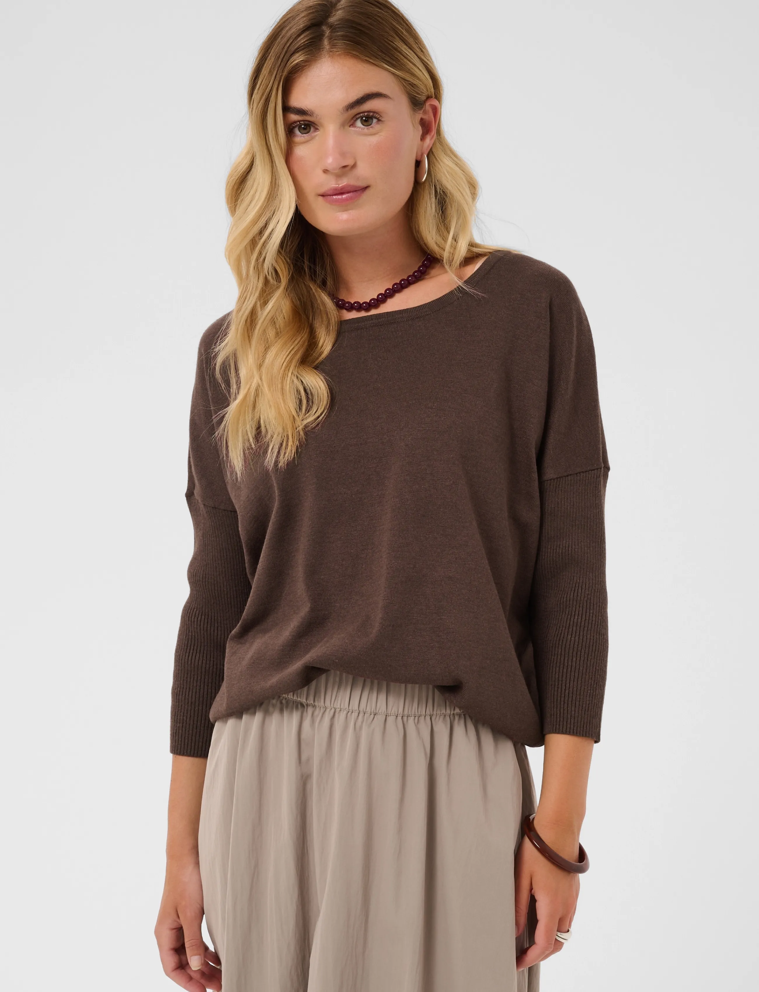 SAINT TROPEZ A2561, Milasz R-Neck Pullover stickade tröjor dam – bild 5