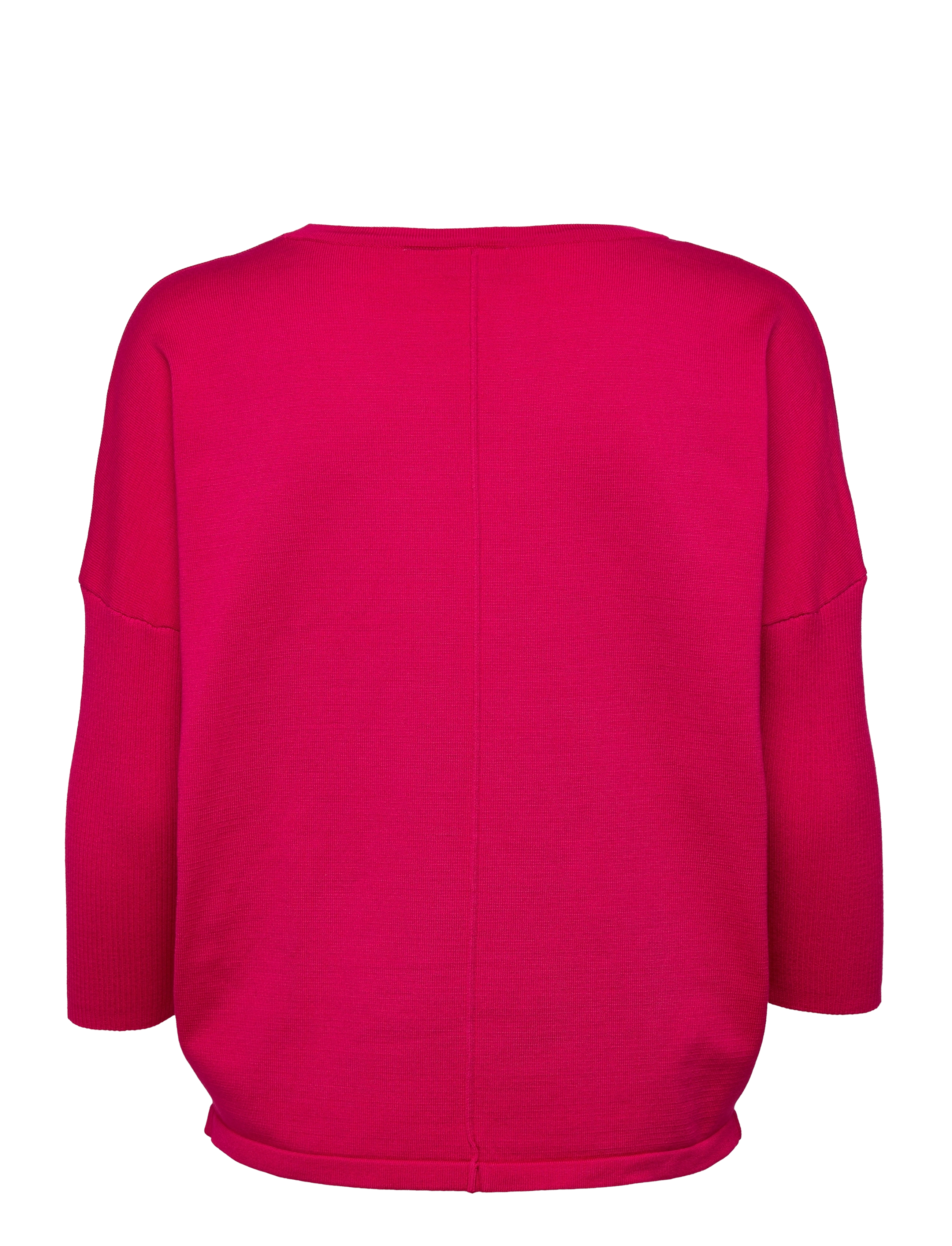 Saint Tropez - A2561, MilaSZ R-Neck Pullover - laveste priser - bright rose - 2