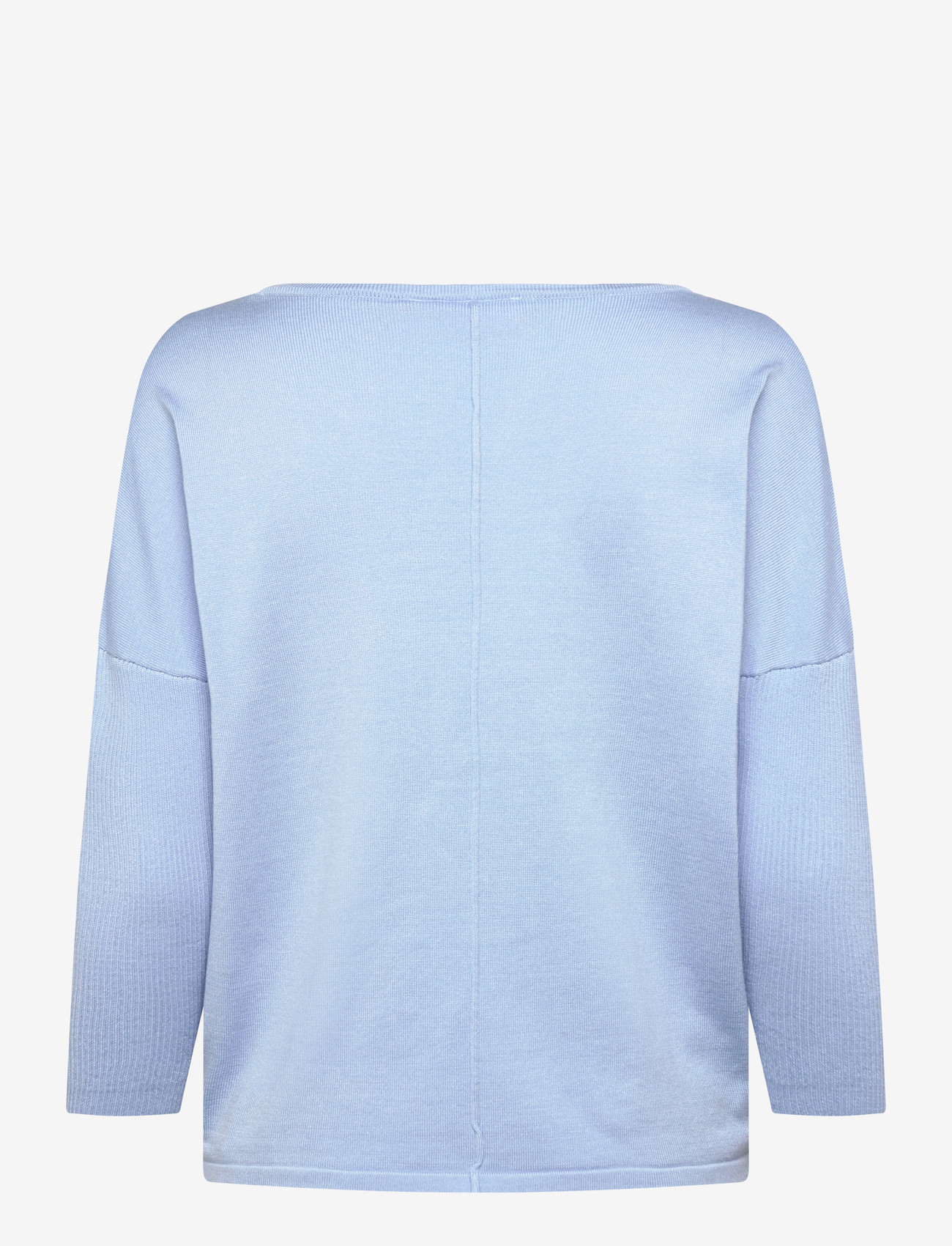 Saint Tropez - A2561, MilaSZ R-Neck Pullover - striktrøjer - chambray blue - 1