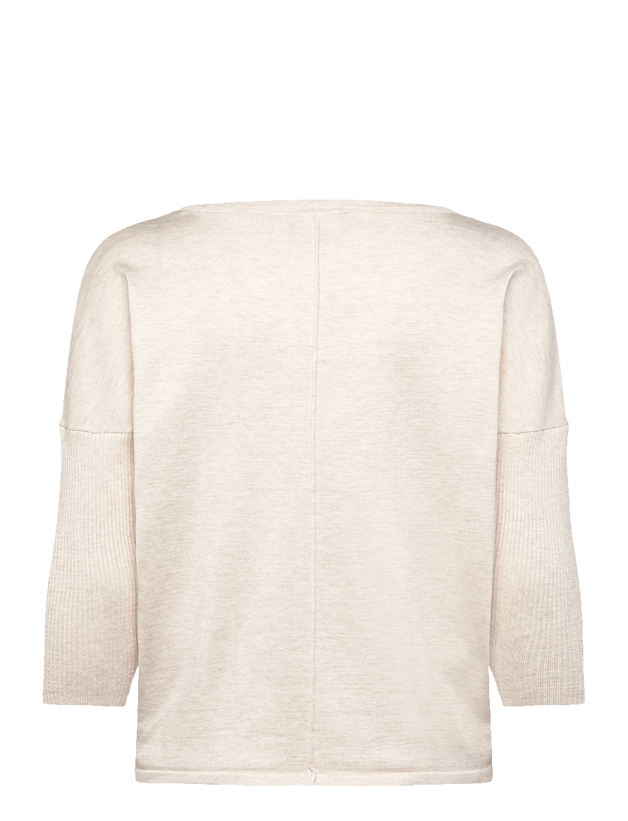 Saint Tropez - A2561, MilaSZ R-Neck Pullover - kampsunid - fog melange - 1