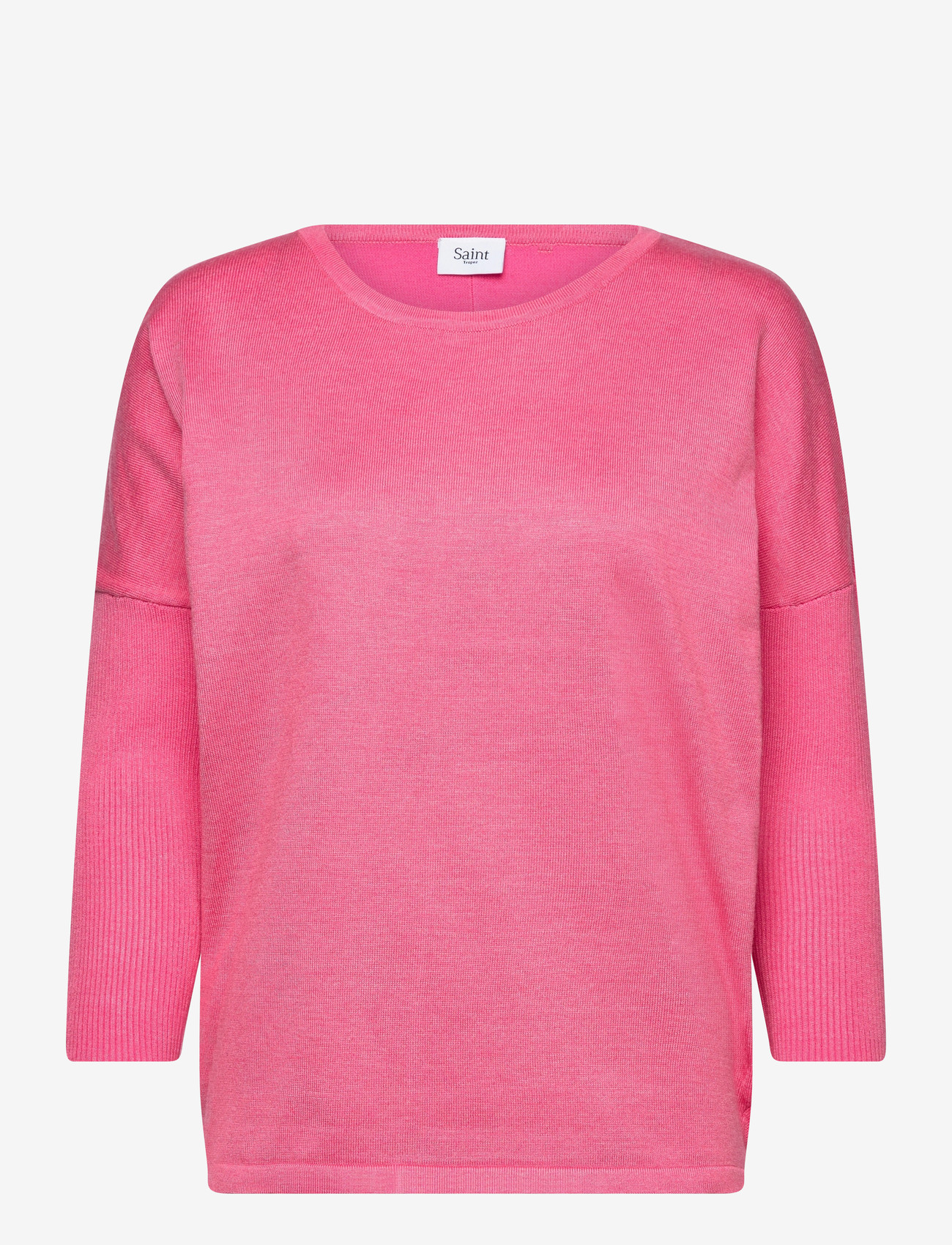 Saint Tropez - A2561, MilaSZ R-Neck Pullover - striktrøjer - fruit dove melange - 0