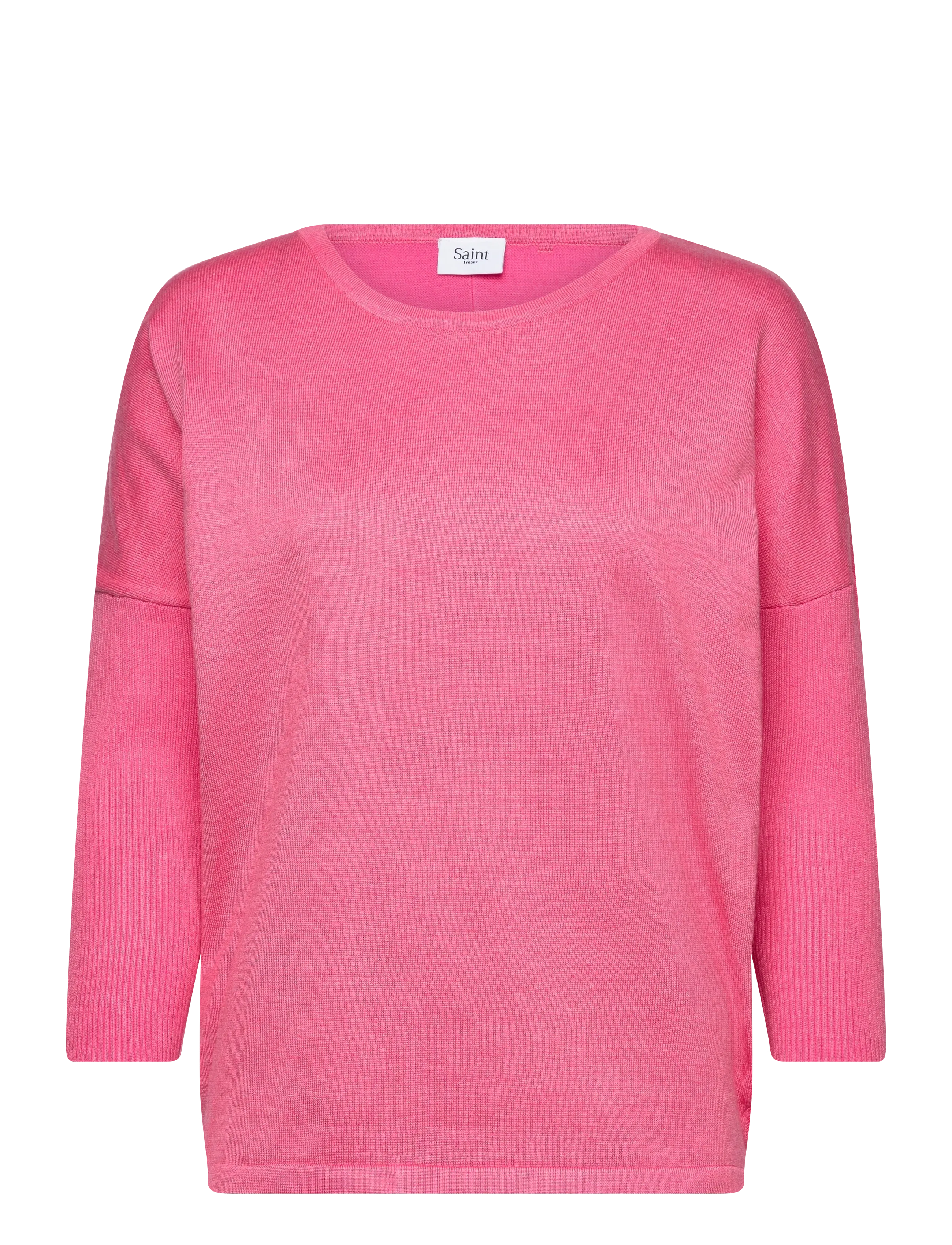 Saint Tropez A2561, MilaSZ R-Neck Pullover - Kleidung - FRUIT DOVE MELANGE / pink/rose