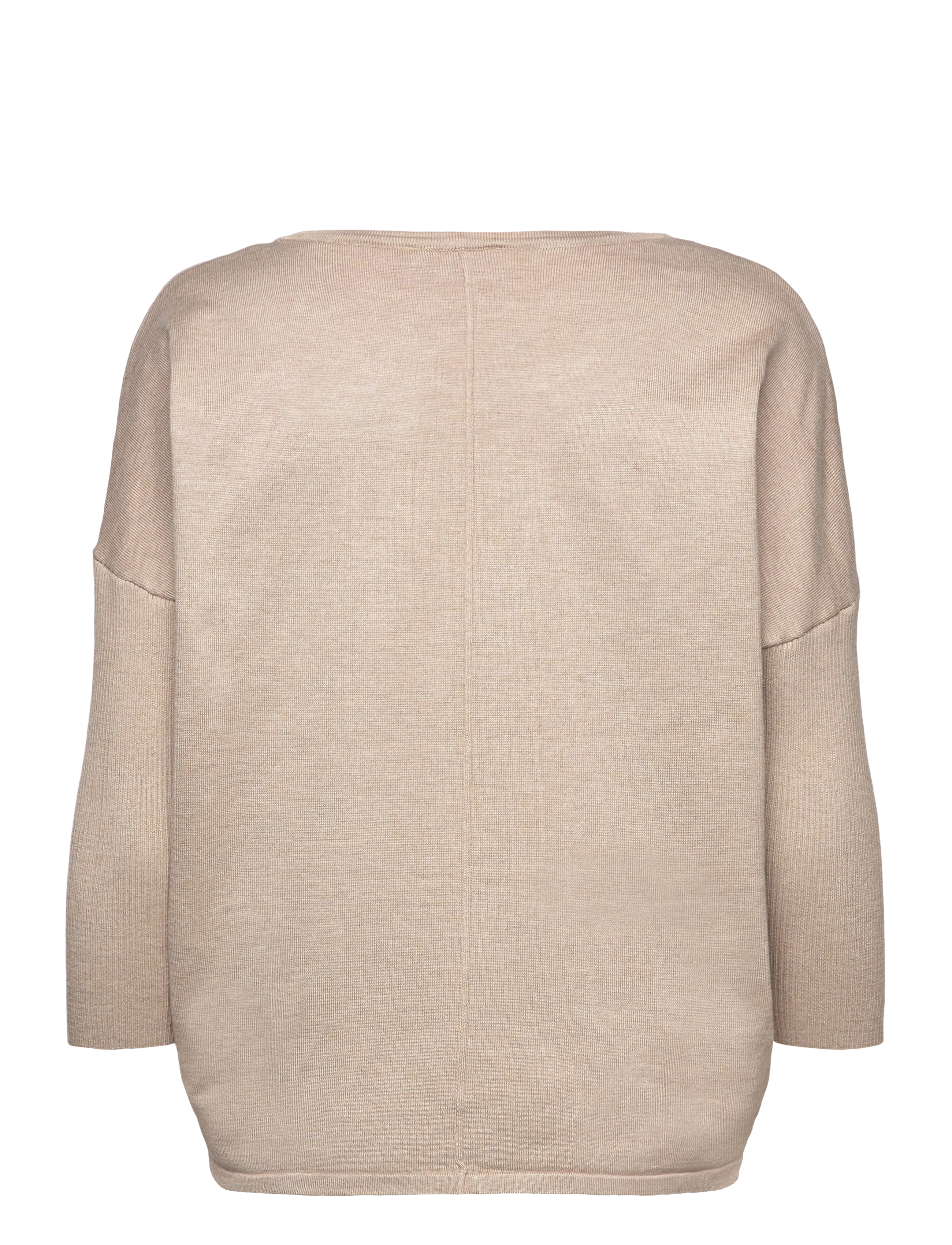 Saint Tropez - A2561, MilaSZ R-Neck Pullover - pullover - plaza taupe melange - 1