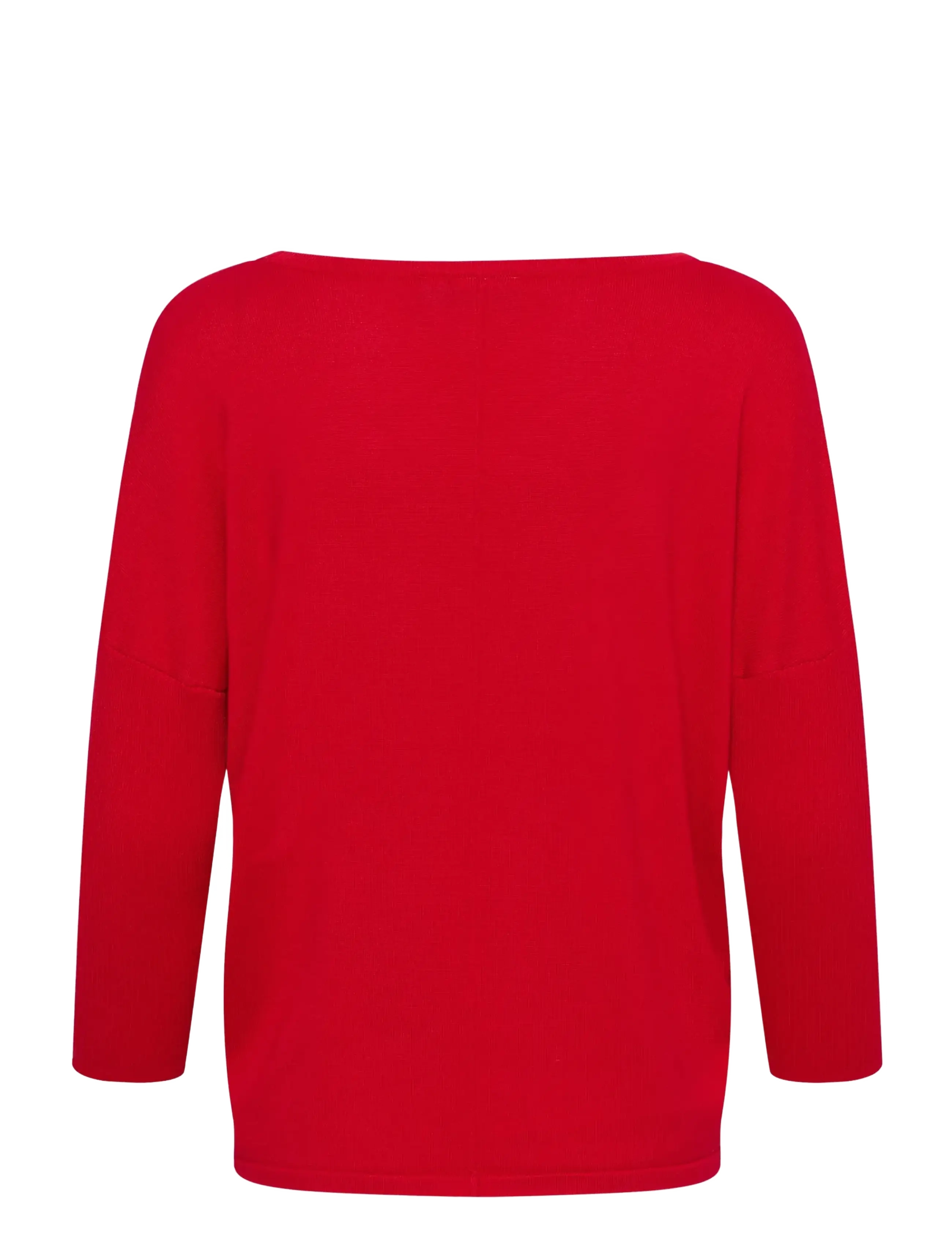 Saint Tropez - A2561, MilaSZ R-Neck Pullover - herbstliche kleidung - true red - 2