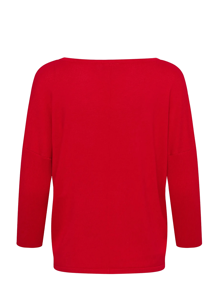 Saint Tropez - A2561, MilaSZ R-Neck Pullover - pullover - true red - 2