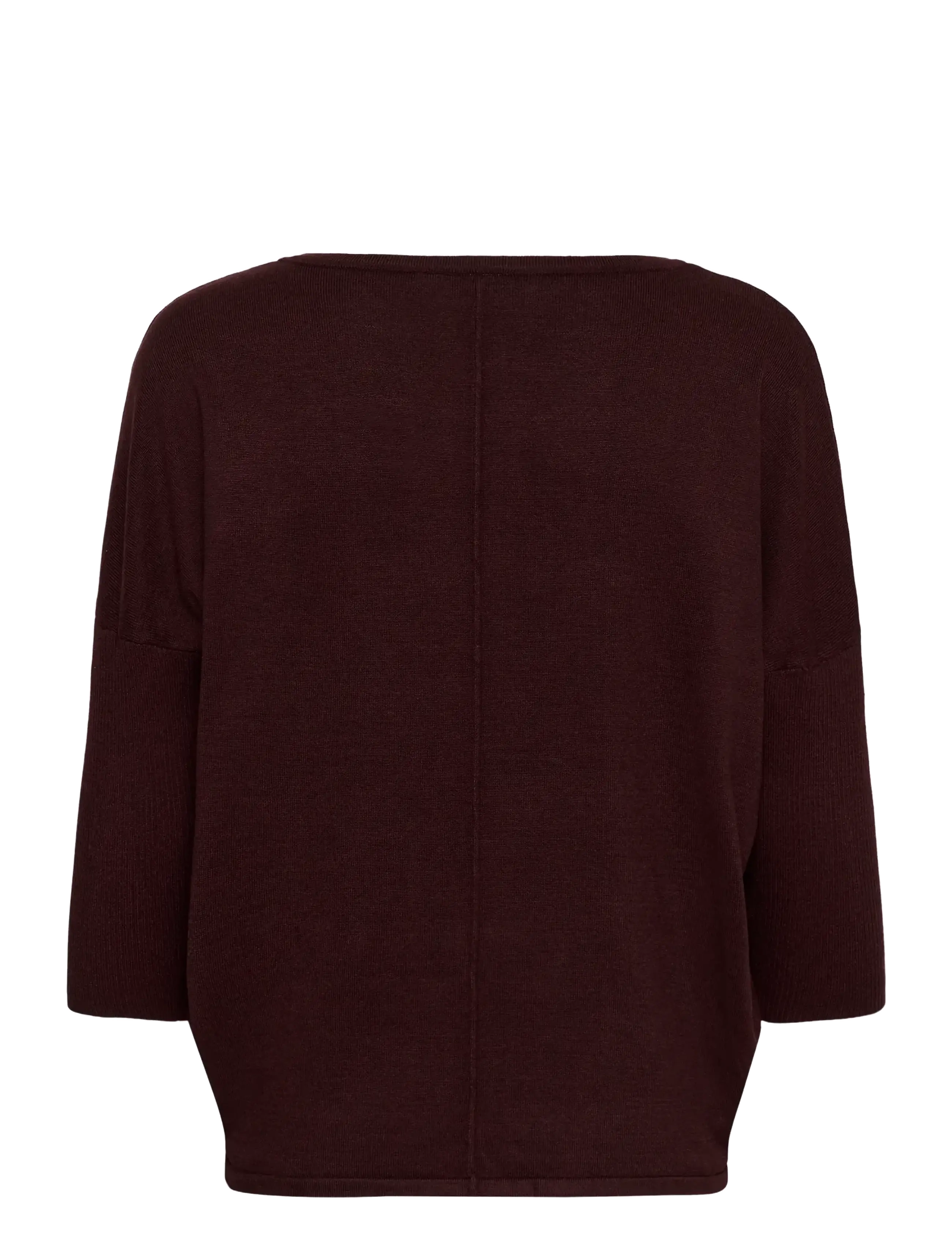Saint Tropez - A2561, MilaSZ R-Neck Pullover - pullover - winetasting melange - 2