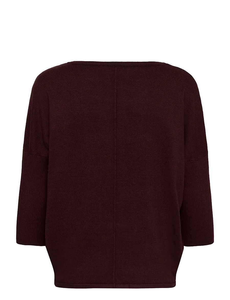 Saint Tropez - A2561, MilaSZ R-Neck Pullover - pullover - winetasting melange - 2