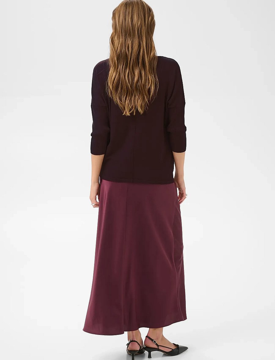 Saint Tropez - A2561, MilaSZ R-Neck Pullover - pullover - winetasting melange - 4